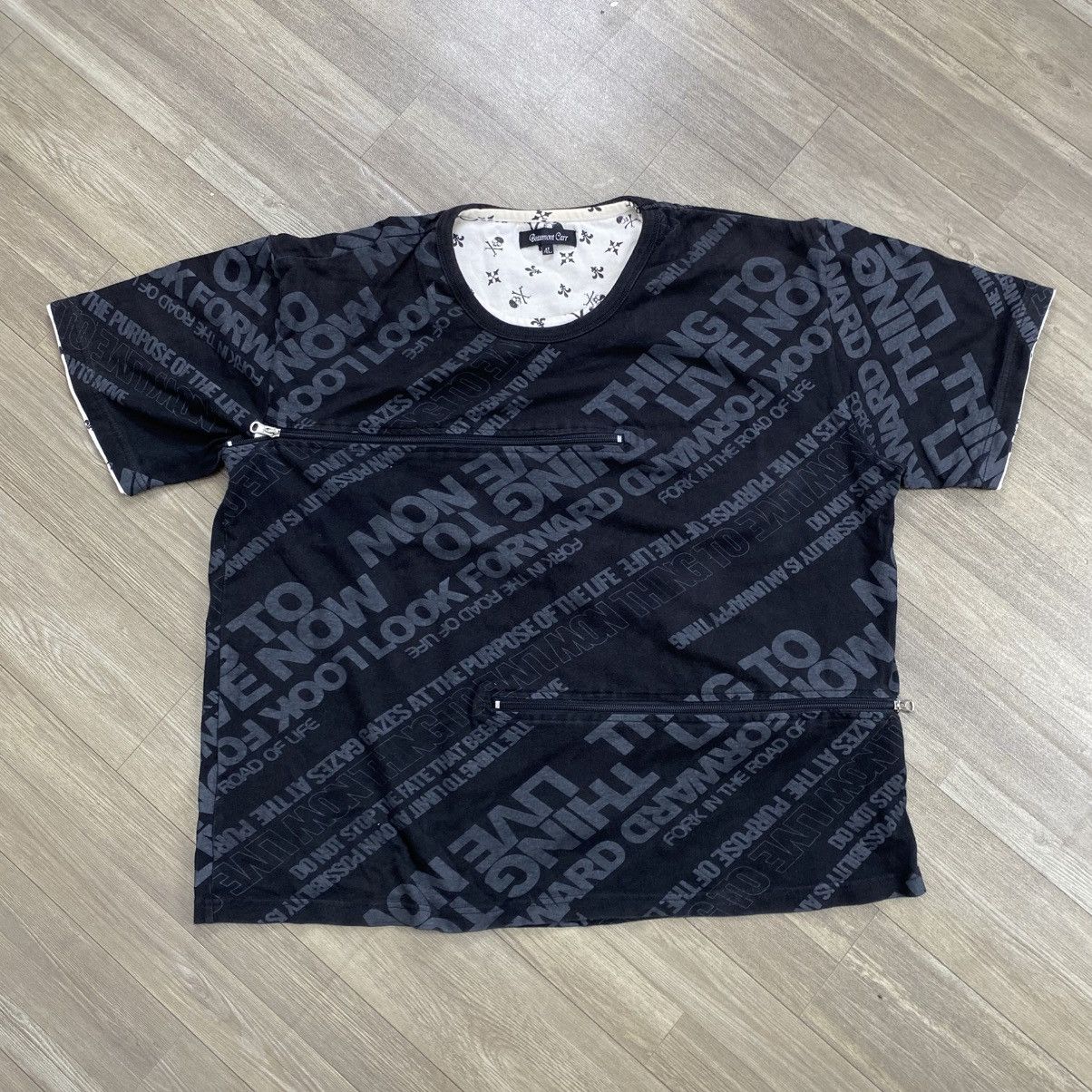 Beauty Beast 🔥Sick Beaumont Carr Poem Multizipper Lgb Style Grunge Tee Size US XL / EU 56 / 4 - 2 Thumbnail