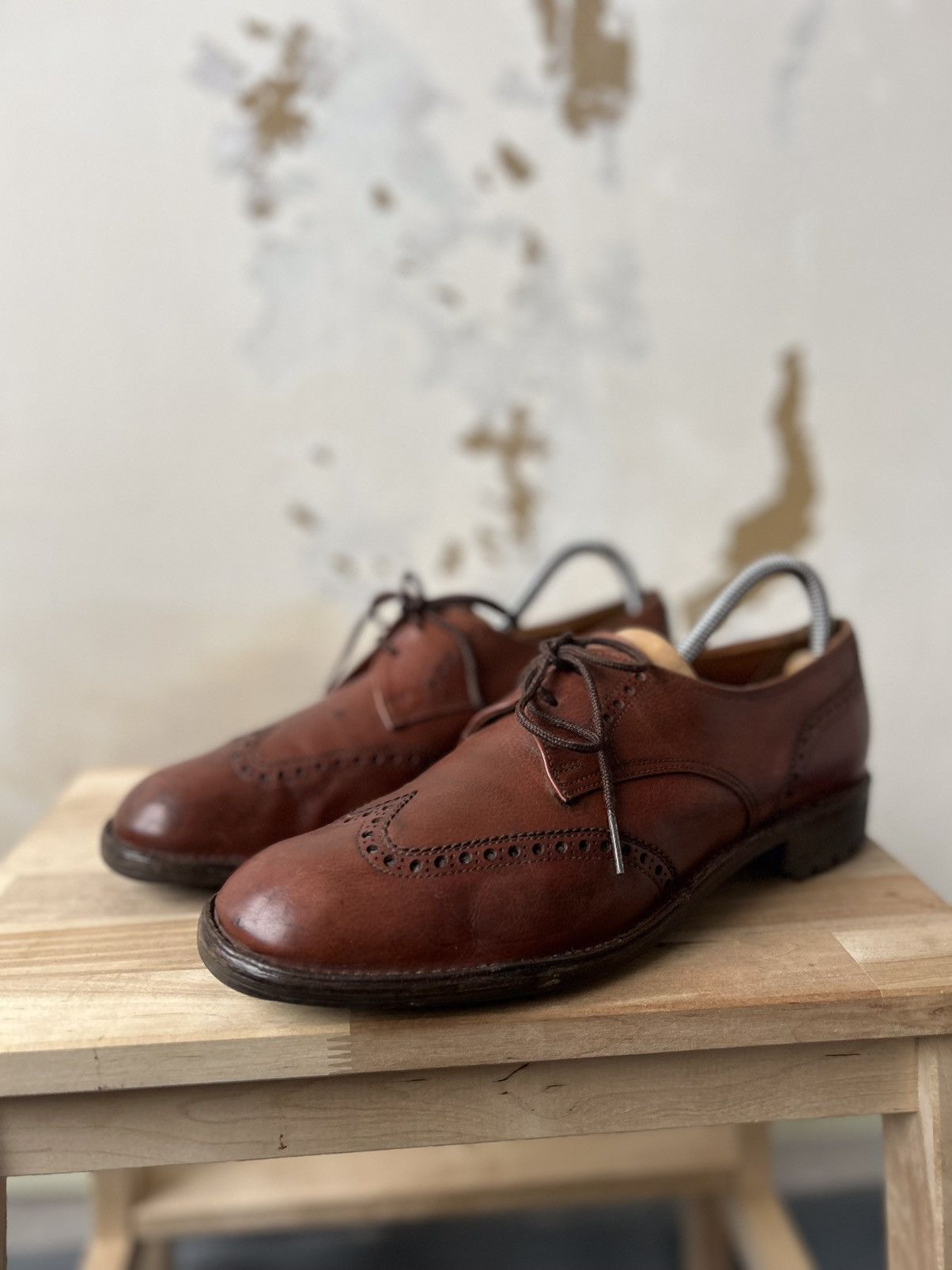 Crockett & Jones × J.M. Weston Crockett & Jones Brown Brogue Shoes Size US 9 / EU 42 - 2 Thumbnail