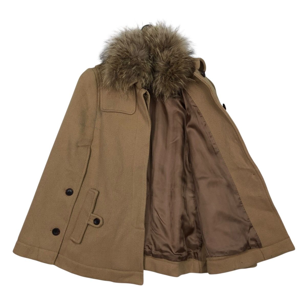 Japanese Brand 🔥VINTAGE WOOL CUPRA CLOAKS JOURNAL STANDARD FUR ISSEY MIYAKE Size US M / EU 48-50 / 2 - 14 Thumbnail