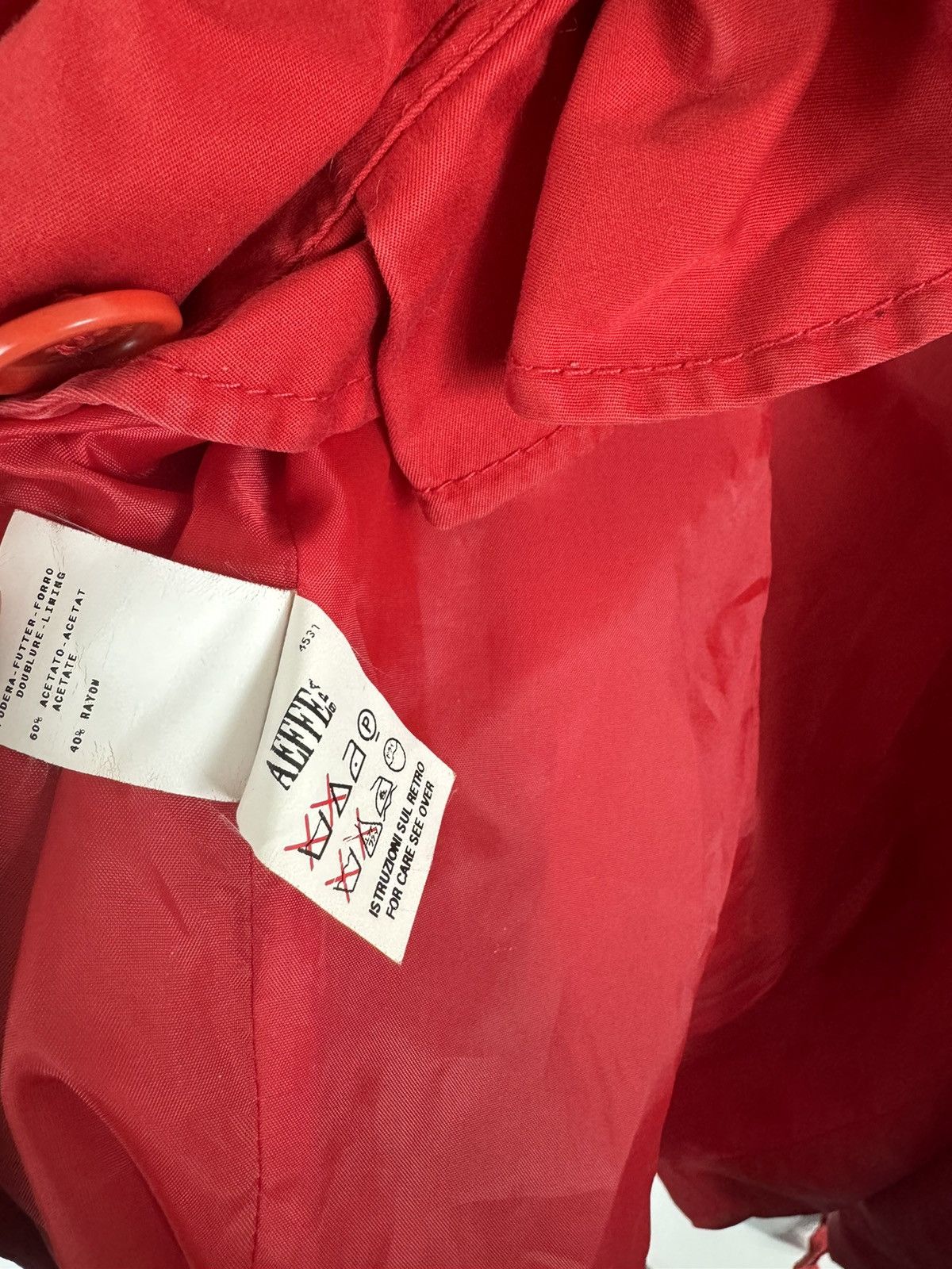 Moschino Vintage Moschino Cheap And Chic Red Cotton Trench Coat Size S / US 4 / IT 40 - 7 Thumbnail