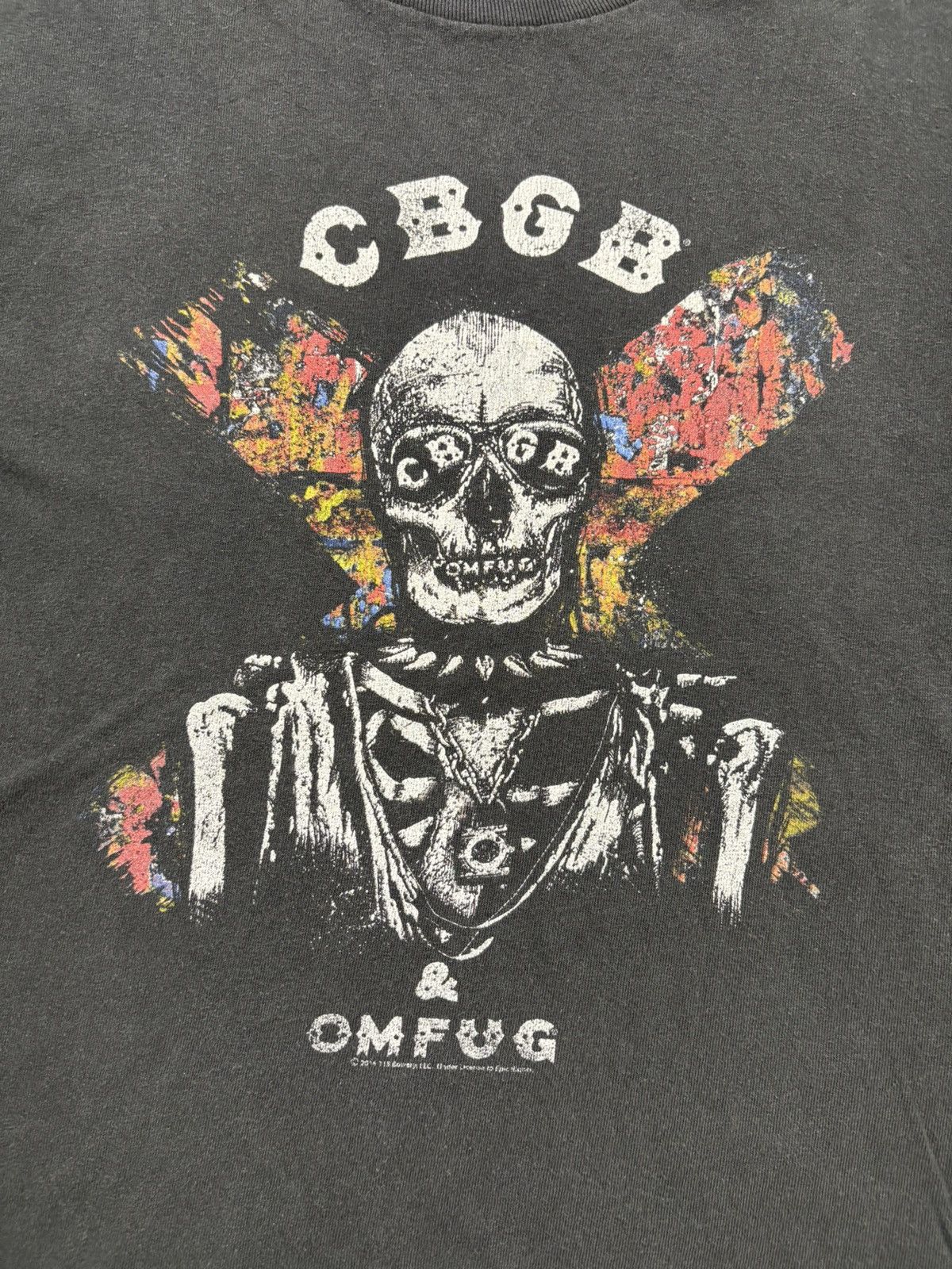 Band Tees Vintage CBGB OMFUG Skull Punk Rock T-Shirt Band Tee Size US M / EU 48-50 / 2 - 2 Thumbnail