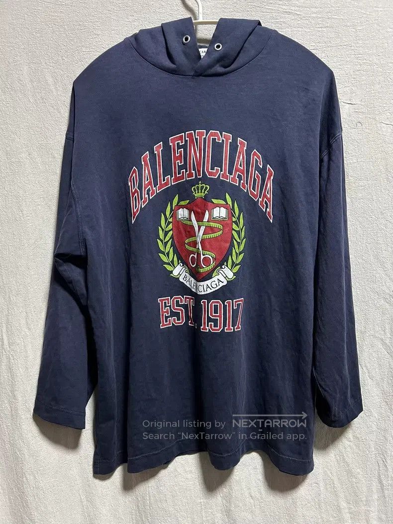Balenciaga Balenciaga Scissors badge hoodie Size US S / EU 44-46 / 1 - 1 Thumbnail