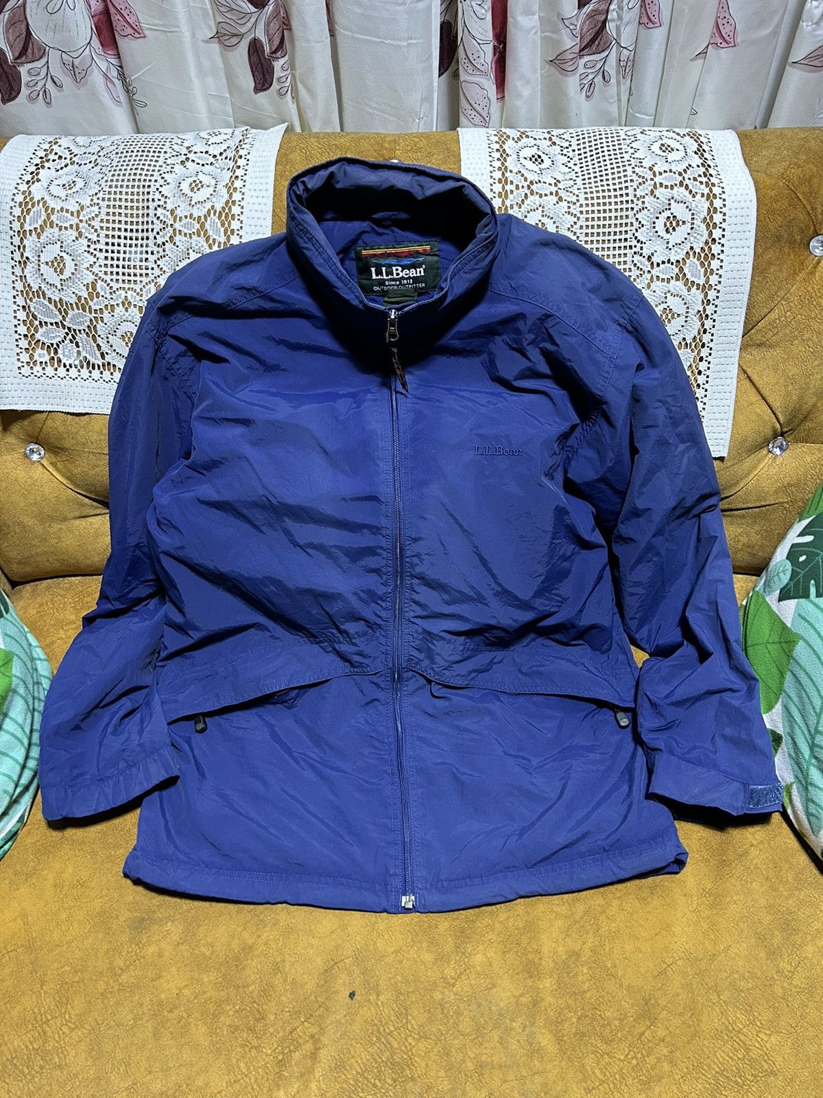 image of L L Bean x Outdoor Research Vintage Ll Bean Light Jacket in Bark Blue, Men's (Size Large)