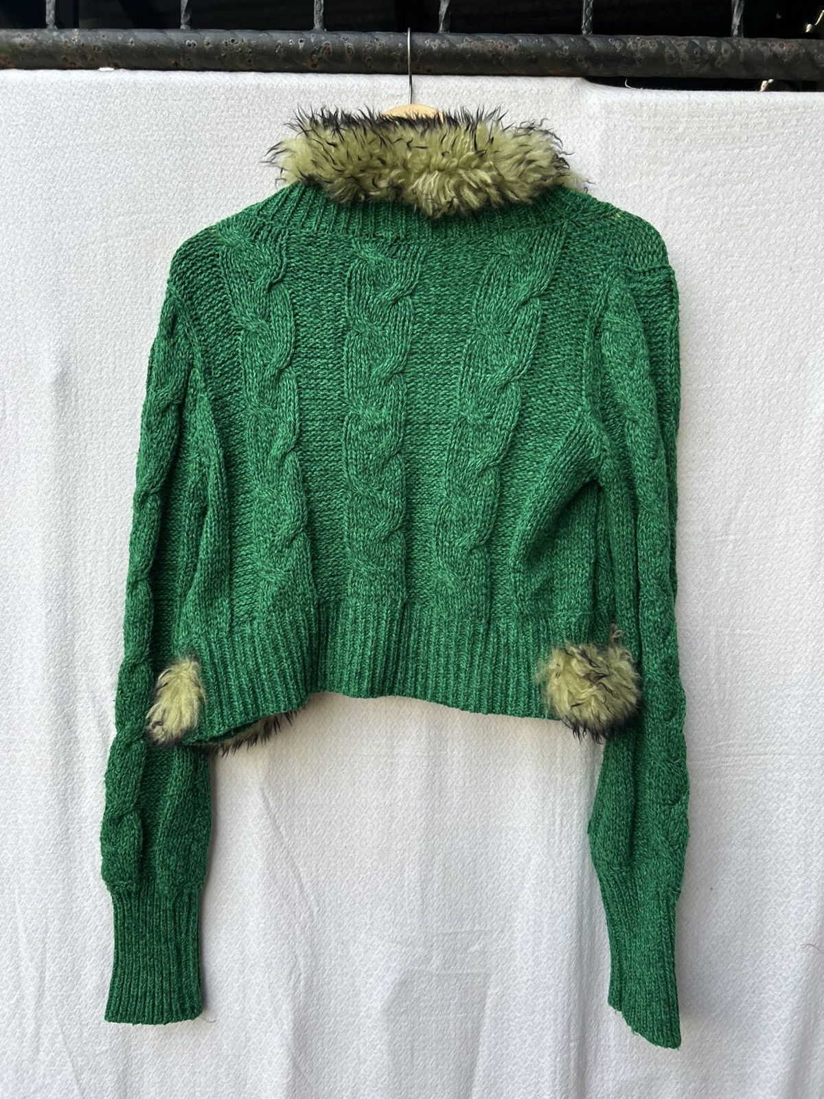 Japanese Brand × Vintage Cardigan Mohair Fur Fuzzy Avantgarde Styled Size US S / EU 44-46 / 1 - 2 Thumbnail