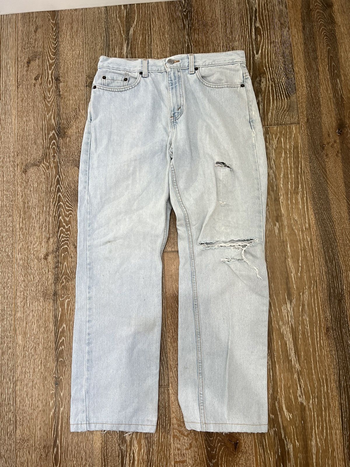Levi's Vintage womens levis 505 lower rise straight leg jeans Size 30" / US 8 / IT 44 - 1 Thumbnail