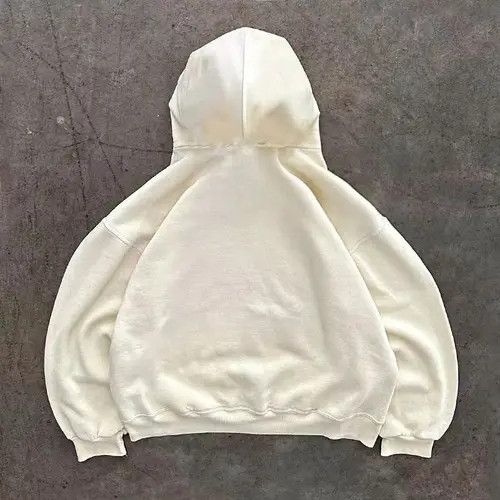 Japanese Brand Hoodie Beige street retro skull print cotton hoodie Size US L / EU 52-54 / 3 - 4 Thumbnail