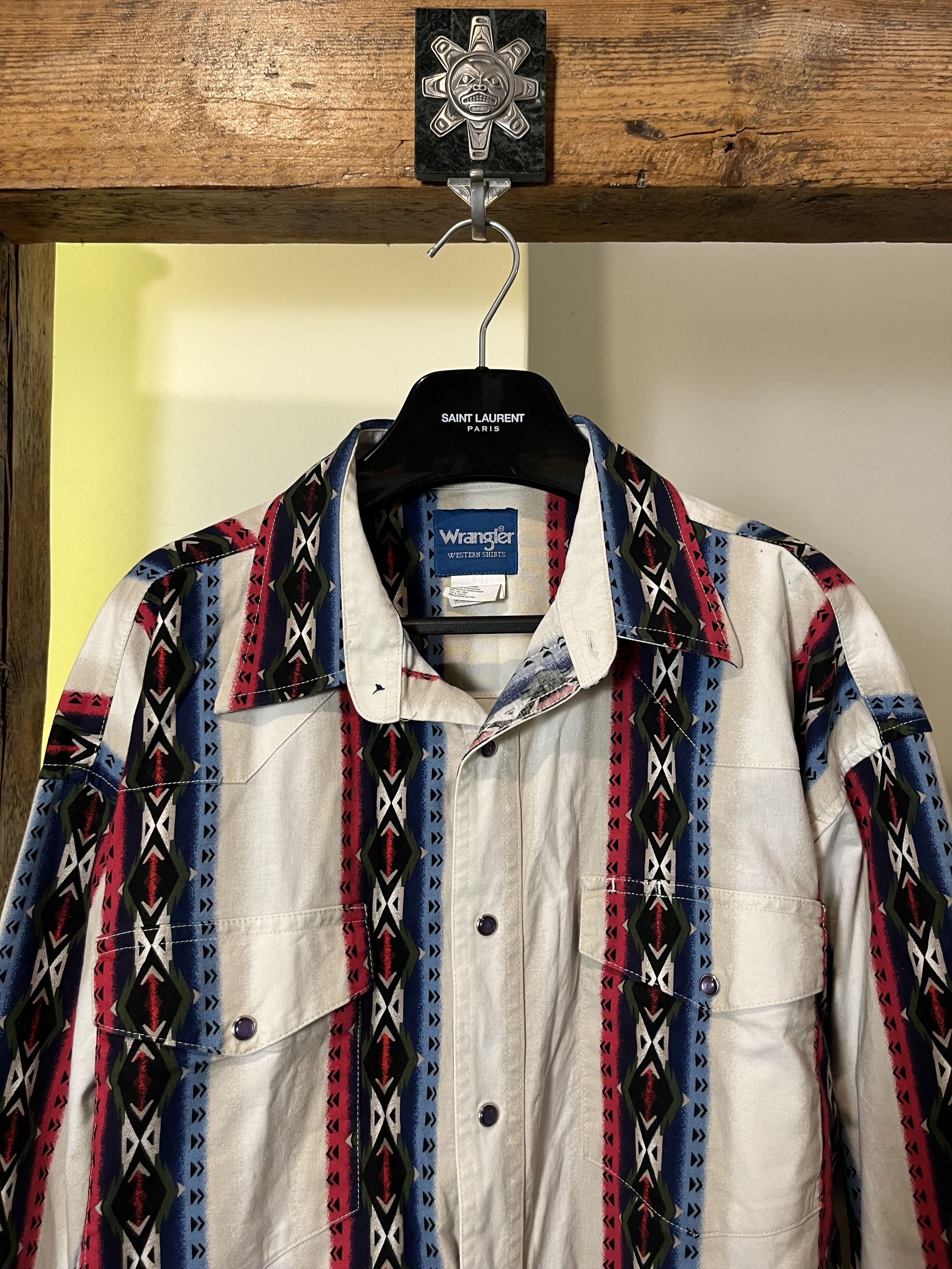 Cowboy Equipment × Vintage × Wrangler 90s Wrangler Western Shirts Rodeo Cowboy Shirt Size US XXL / EU 58 / 5 - 3 Thumbnail