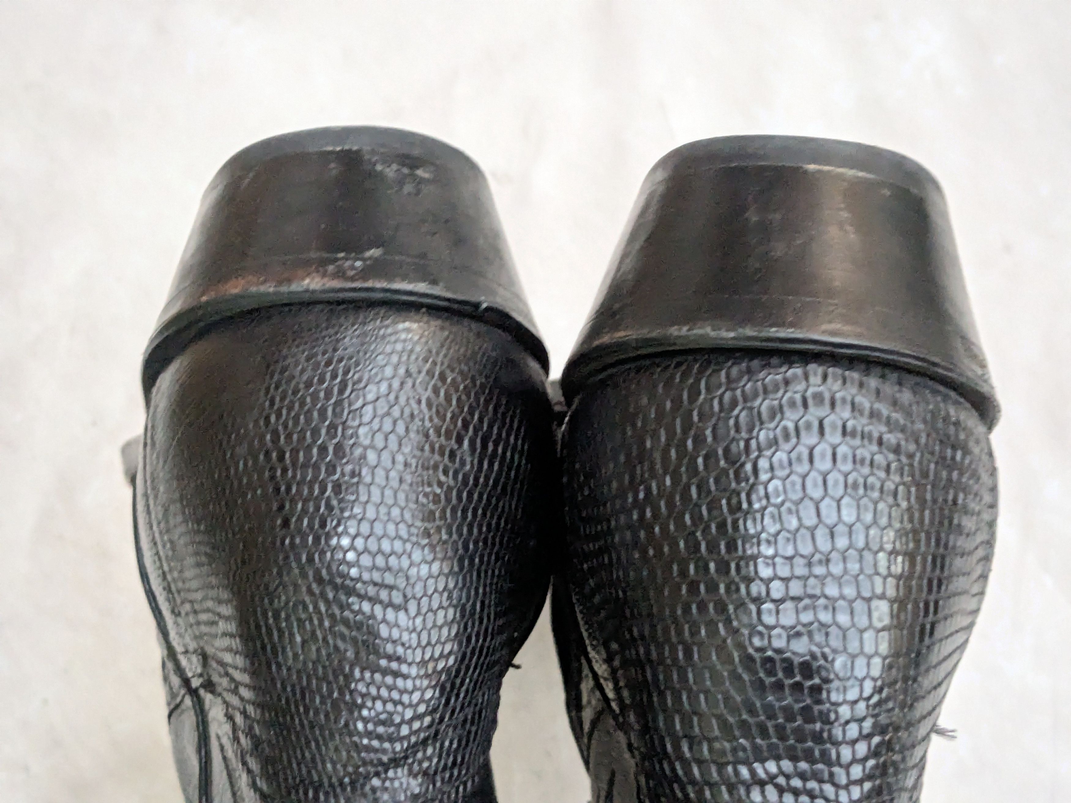 Genuine Leather Code West Cowboy Boots Black Lizard Leather 10.5 M Size US 10.5 / EU 43-44 - 11 Thumbnail