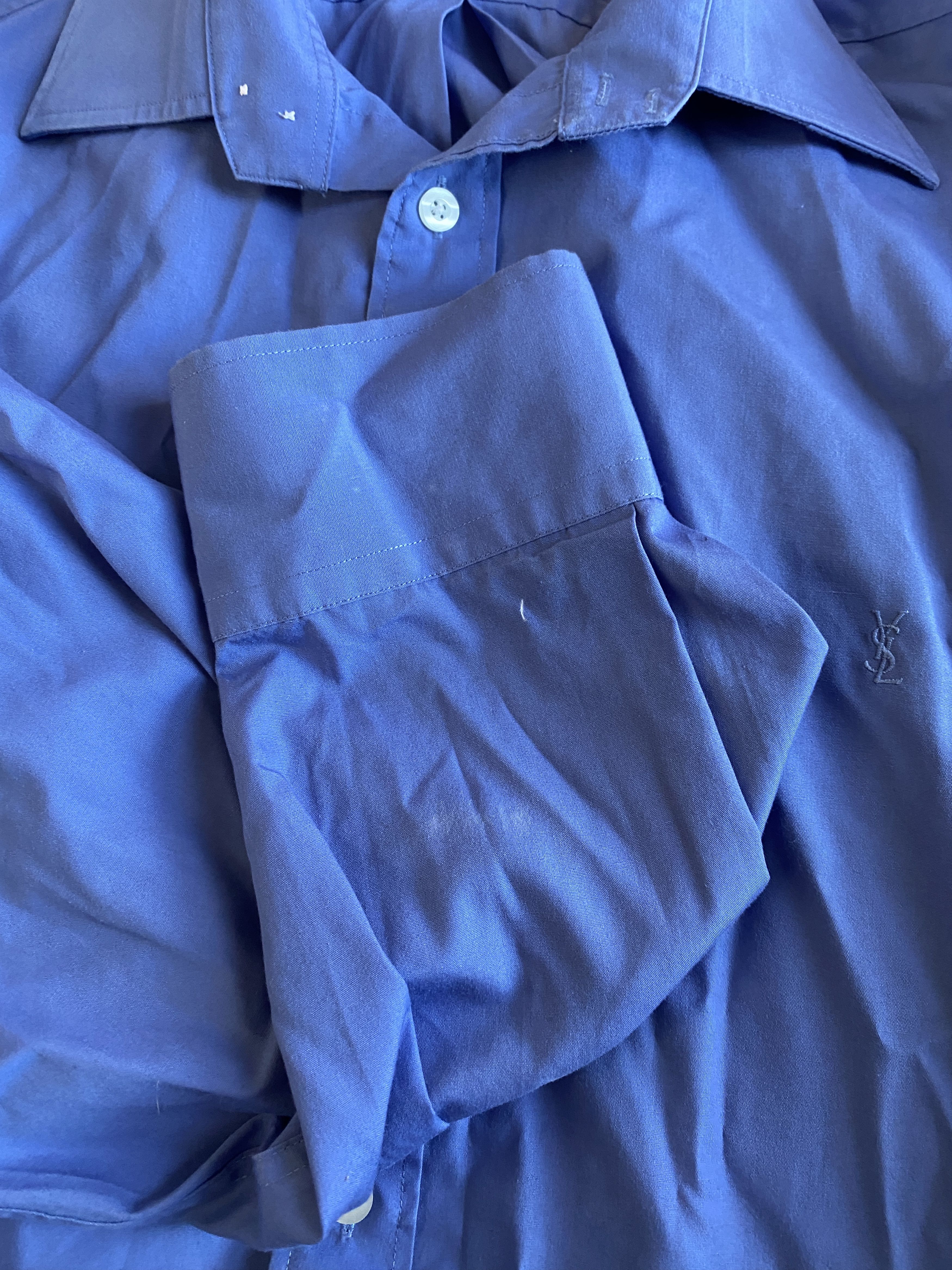 Vintage × Yves Saint Laurent YSL Yves Saint Laurent small logo shirt button ups formal Size US XL / EU 56 / 4 - 7 Thumbnail
