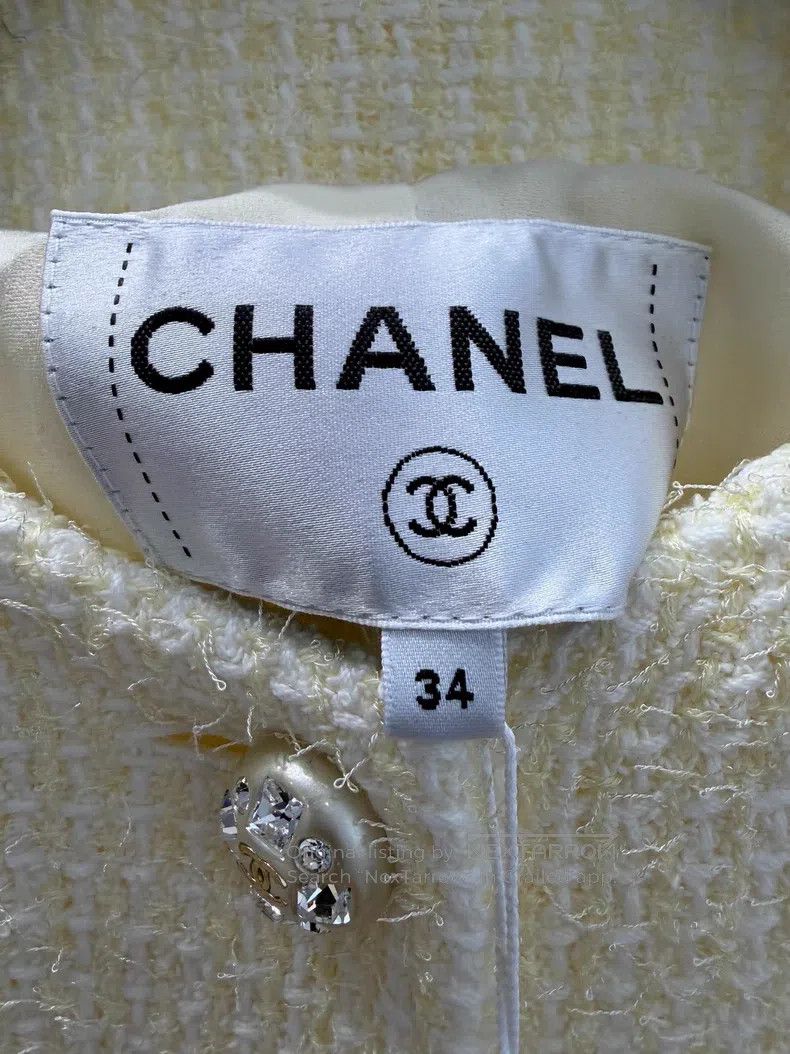 Chanel Chanel Spring and summer goose yellow light yellow diamond Size XXS / US 00 / IT 34 - 4 Thumbnail
