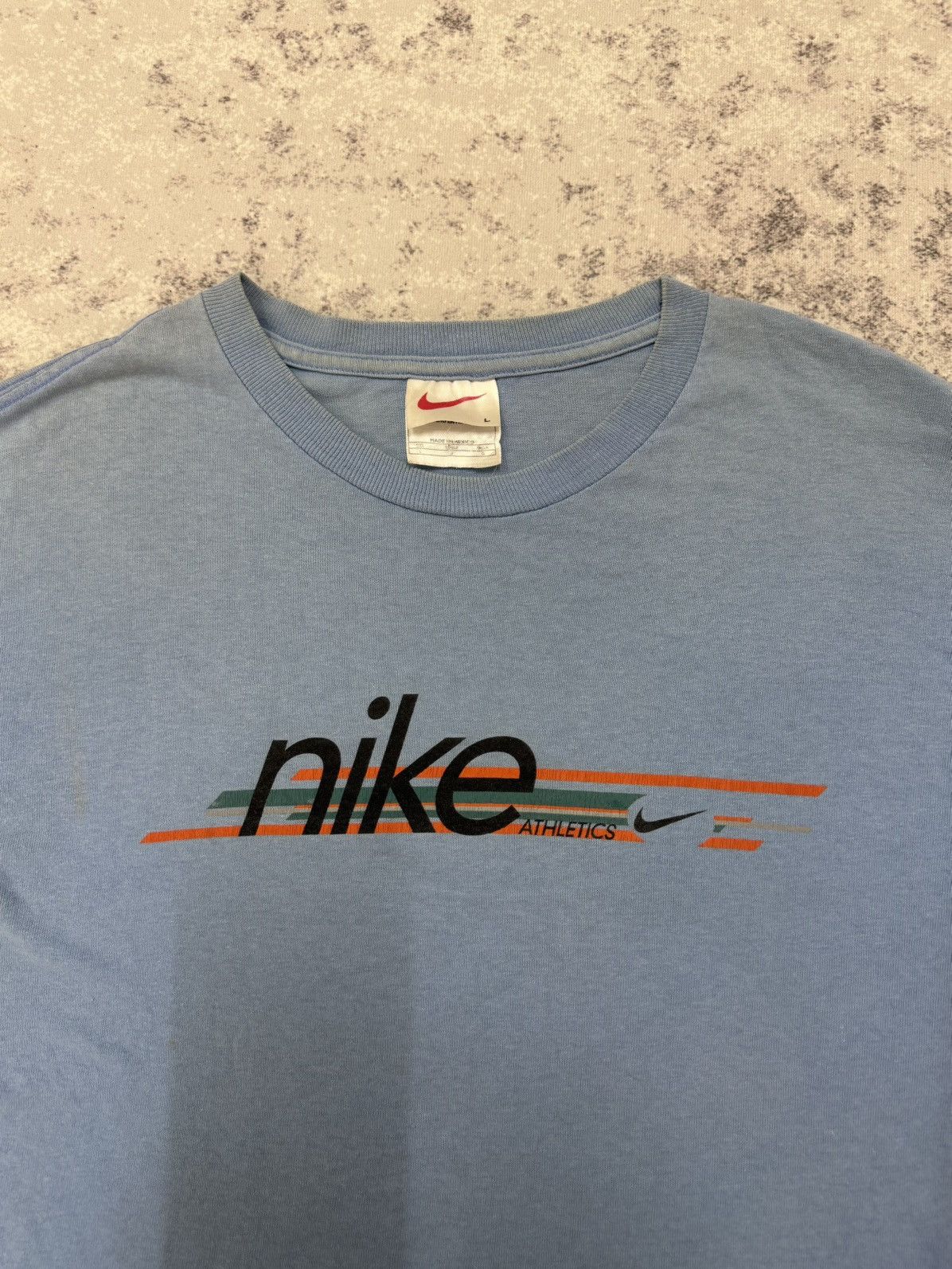 Nike VINTAGE 90s NIKE SWOOSH DISTRESSED LONGSLEEVE TSHIRT Size US S / EU 44-46 / 1 - 4 Thumbnail