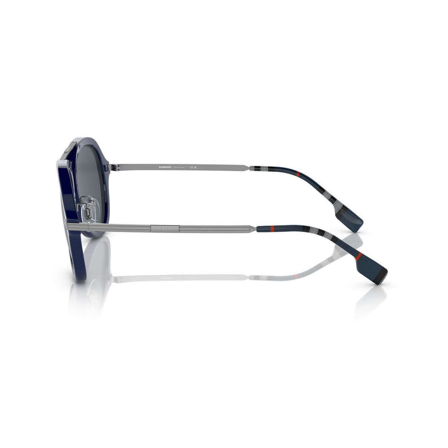 Burberry BURBERRY navy blue acetate and metal oval sunglasses Size ONE SIZE - 3 Thumbnail