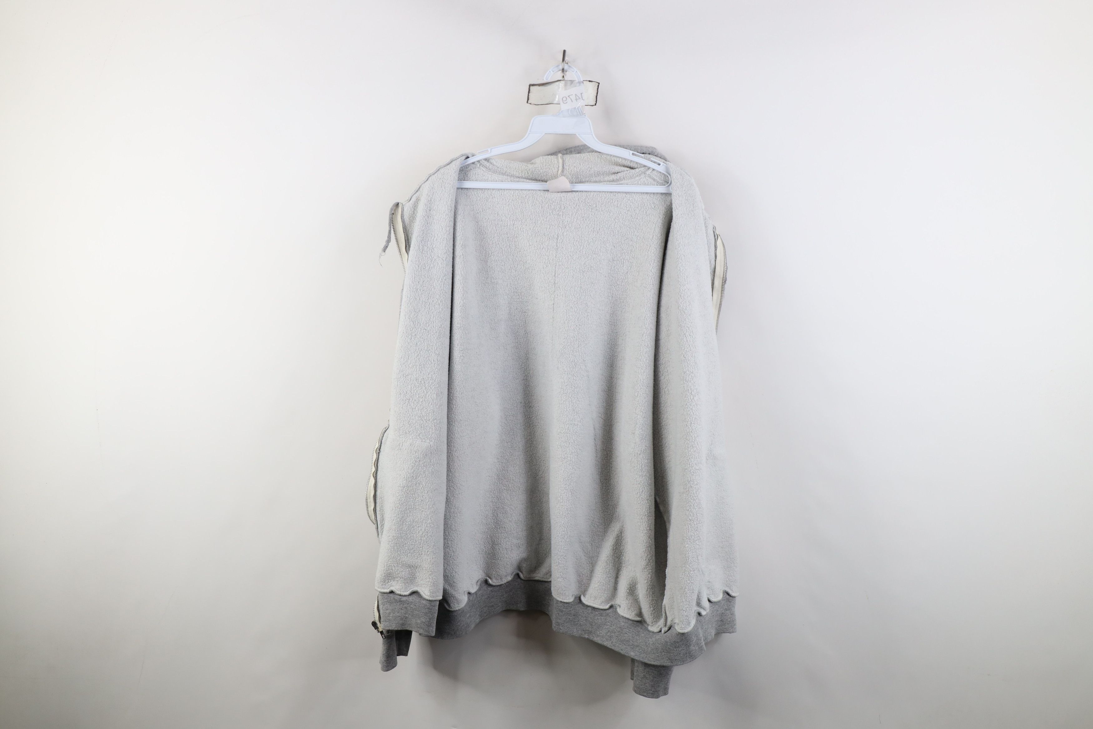 Vintage Vintage 70s Streetwear Full Zip Hoodie Heather Gray USA Size US XXL / EU 58 / 5 - 8 Thumbnail