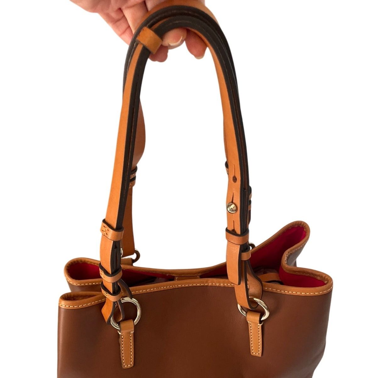 Dooney & Bourke Dooney and Bourke Briana Smooth Leather Shoulder Tote Purse Size ONE SIZE - 8 Thumbnail