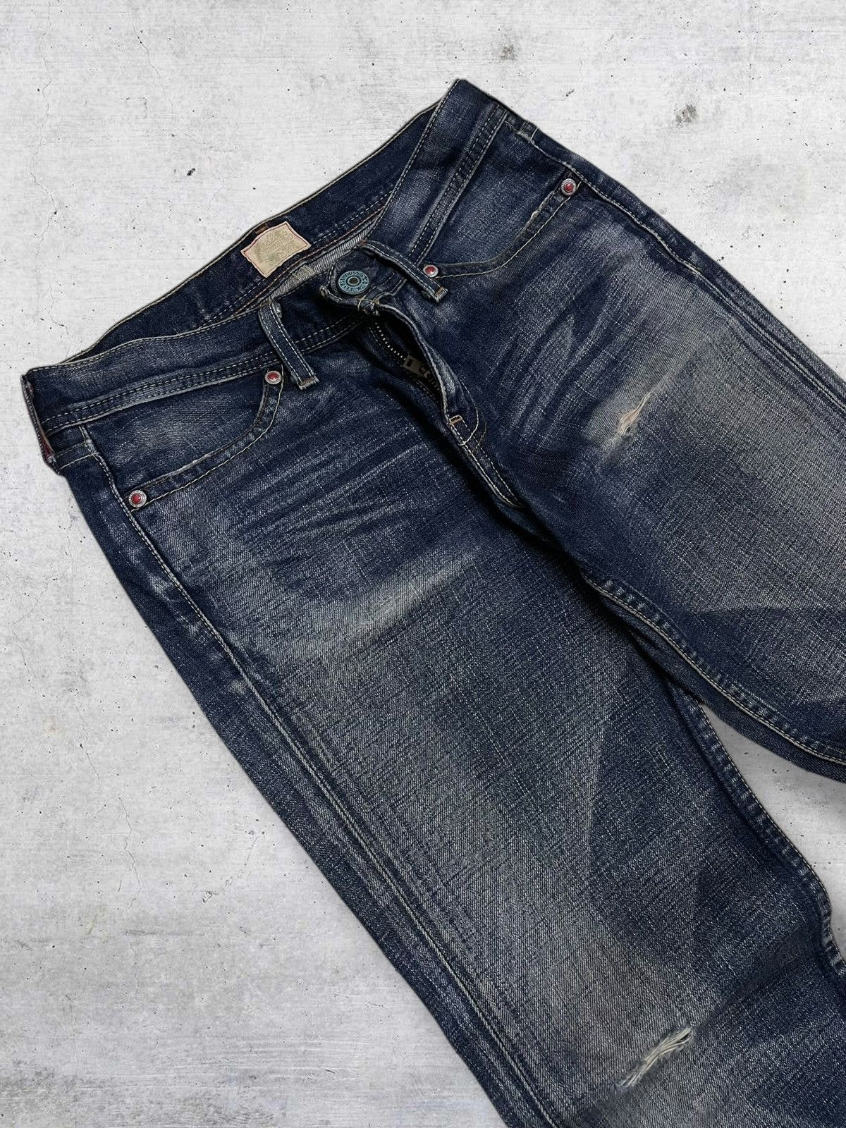 Levi's Vintage Clothing VINTAGE REDLOCK LEVIS USA DESIGNER 90S RIPPED FLARE DENIM Size US 28 / EU 44 - 7 Thumbnail