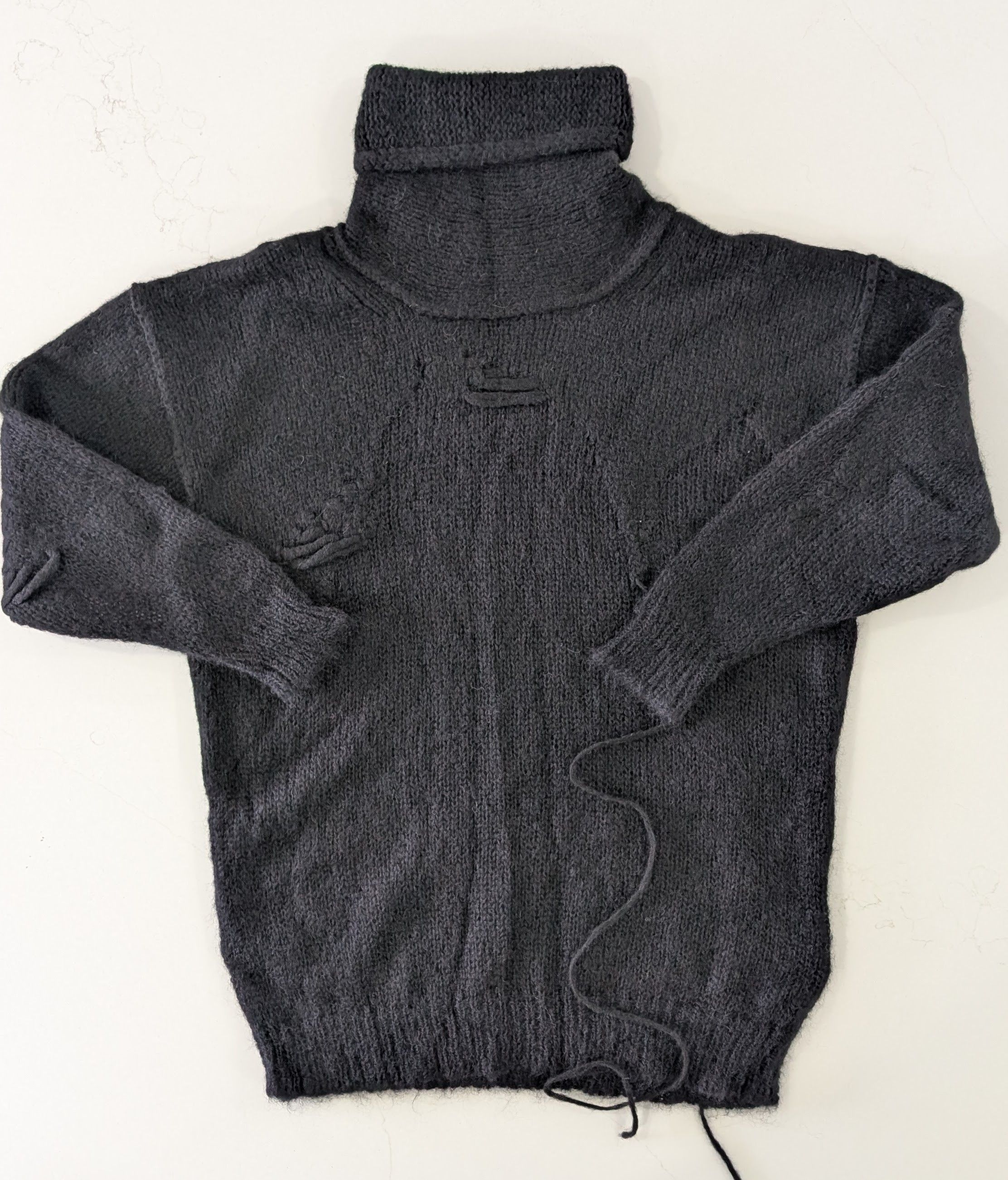 Isabel Benenato Isabel Benenato Black Alpaca Mohair Turtleneck Size M Size M / US 6-8 / IT 42-44 - 1 Thumbnail