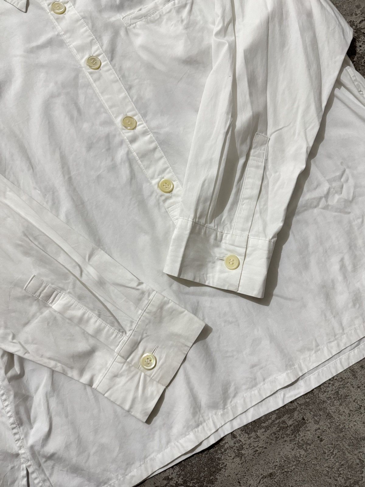 Yohji Yamamoto Y's Yohji Yamamoto Pullover White Shirt Size US L / EU 52-54 / 3 - 3 Thumbnail
