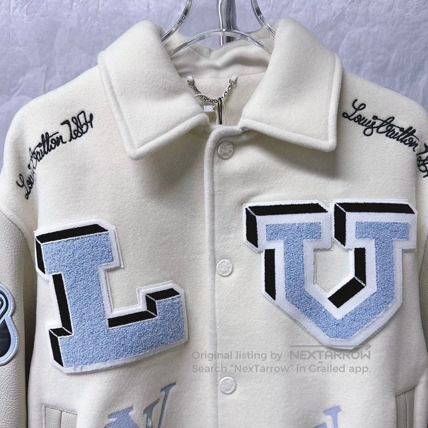 Louis Vuitton louis vuitton embroidered logo baseball jacket. Size US L / EU 52-54 / 3 - 3 Thumbnail