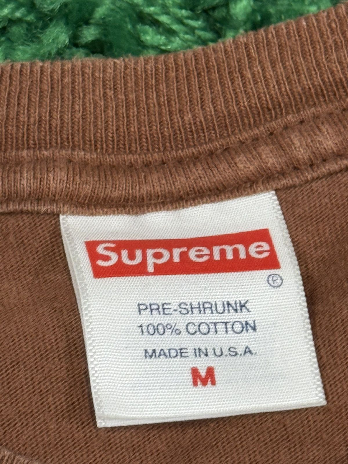 Supreme Supreme Slap Shot Tee Brown FW22 Logo Mocha Coffee Size US M / EU 48-50 / 2 - 5 Thumbnail