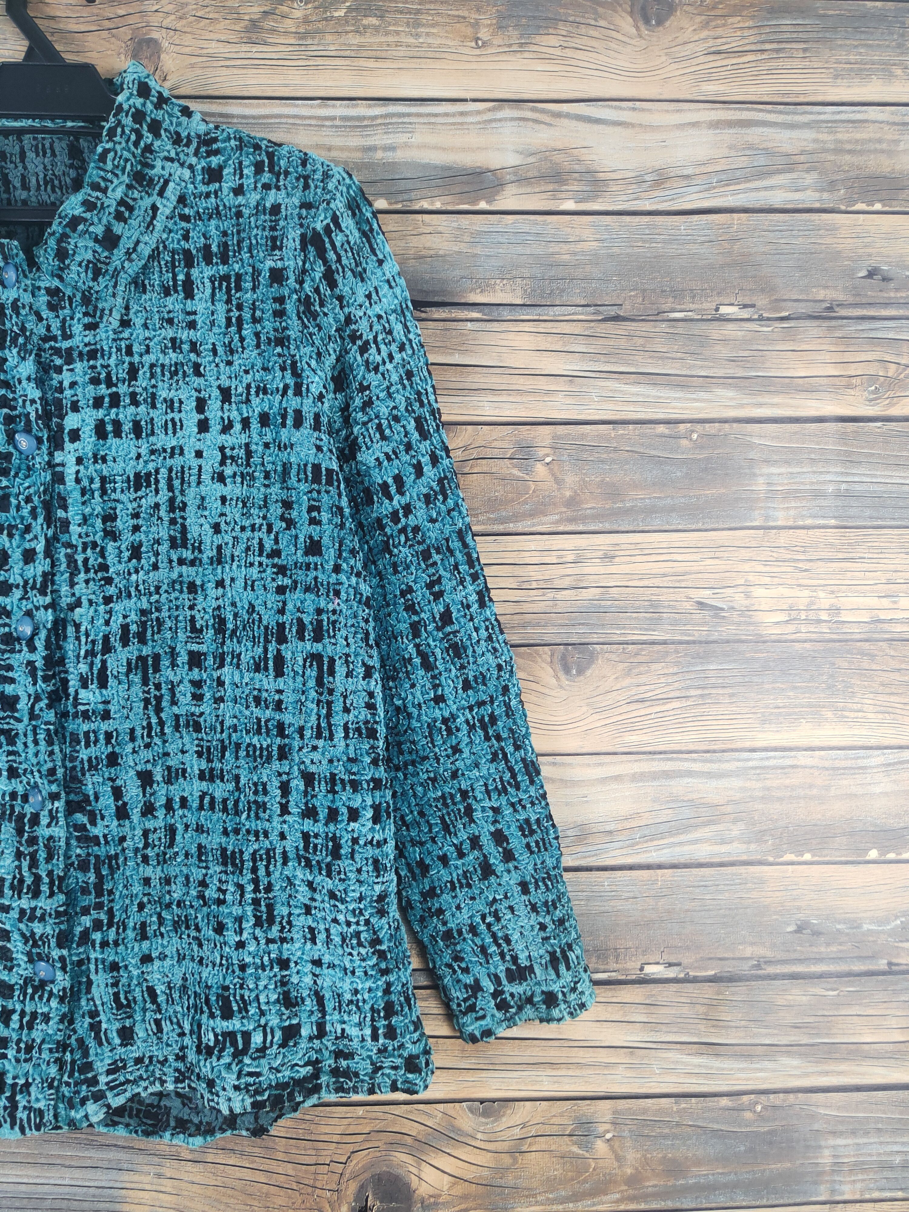 Japanese Brand × Vintage Vintage Fashion Prohlich Turquoise Button Up Shirts Size L / US 10 / IT 46 - 5 Thumbnail