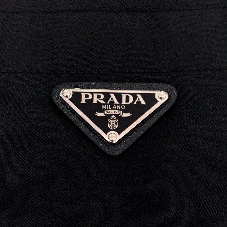 Prada Prada Black logo triangle logo short-sleeved shirt dress 25 Size XS / US 0-2 / IT 36-38 - 6 Thumbnail