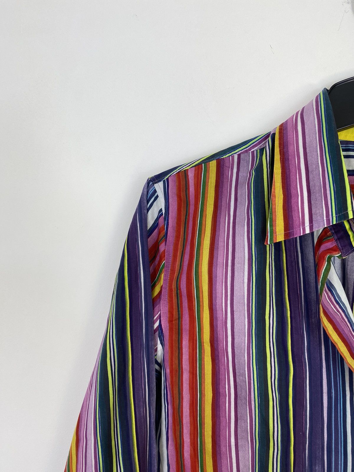 Designer × Van Van Laack Embroidered Logo Striped Abstract Shirt y2k luxury Size M / US 6-8 / IT 42-44 - 3 Thumbnail