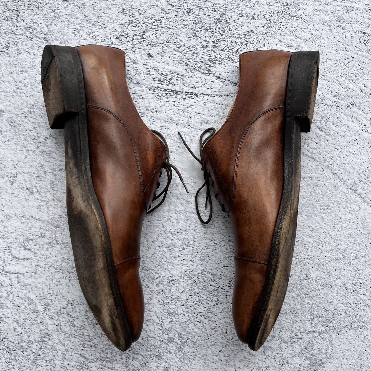 Designer × Prada Prada brown leather Oxford formal shoes Size US 9.5 / EU 42-43 - 3 Thumbnail