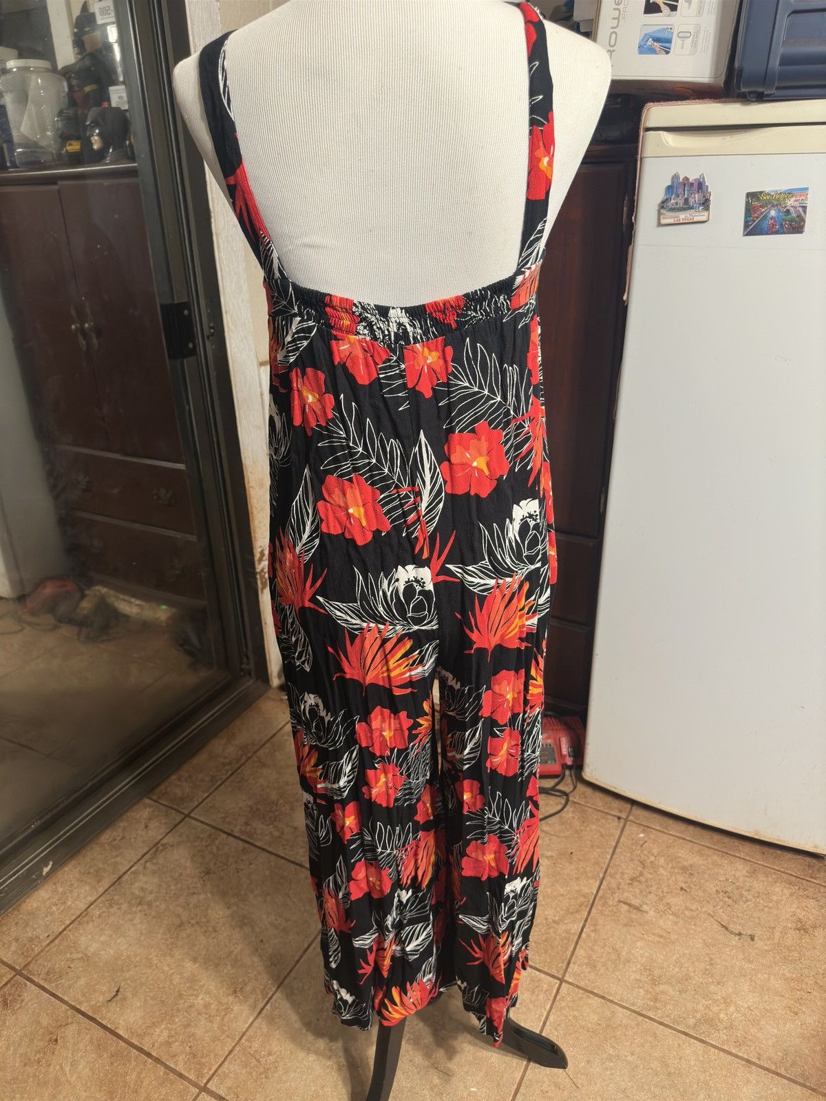 Other Ava Sky Hawaiian Print Dress Black/Red Rompers Women's M Size M / US 6-8 / IT 42-44 - 2 Thumbnail