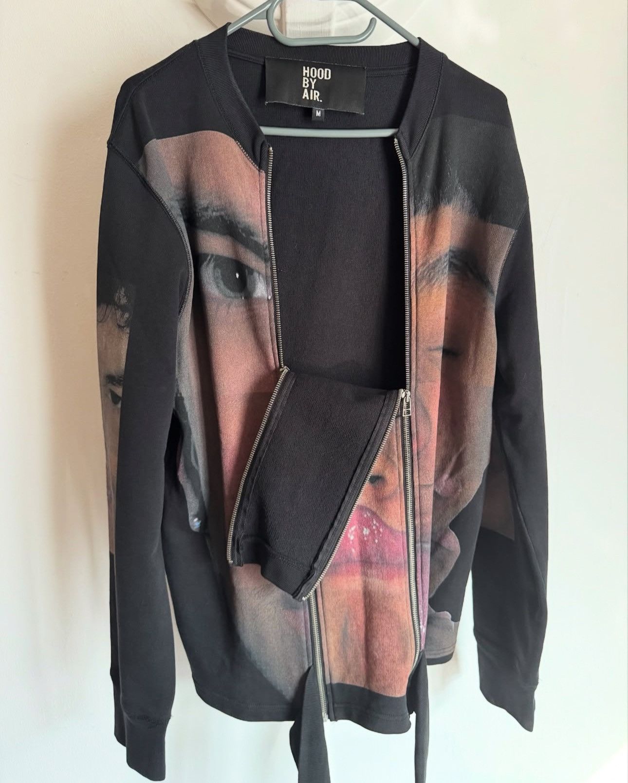 Anonymous Club × Hood By Air Hood by air 15FW face print double zipper long sleeve Size US M / EU 48-50 / 2 - 3 Thumbnail