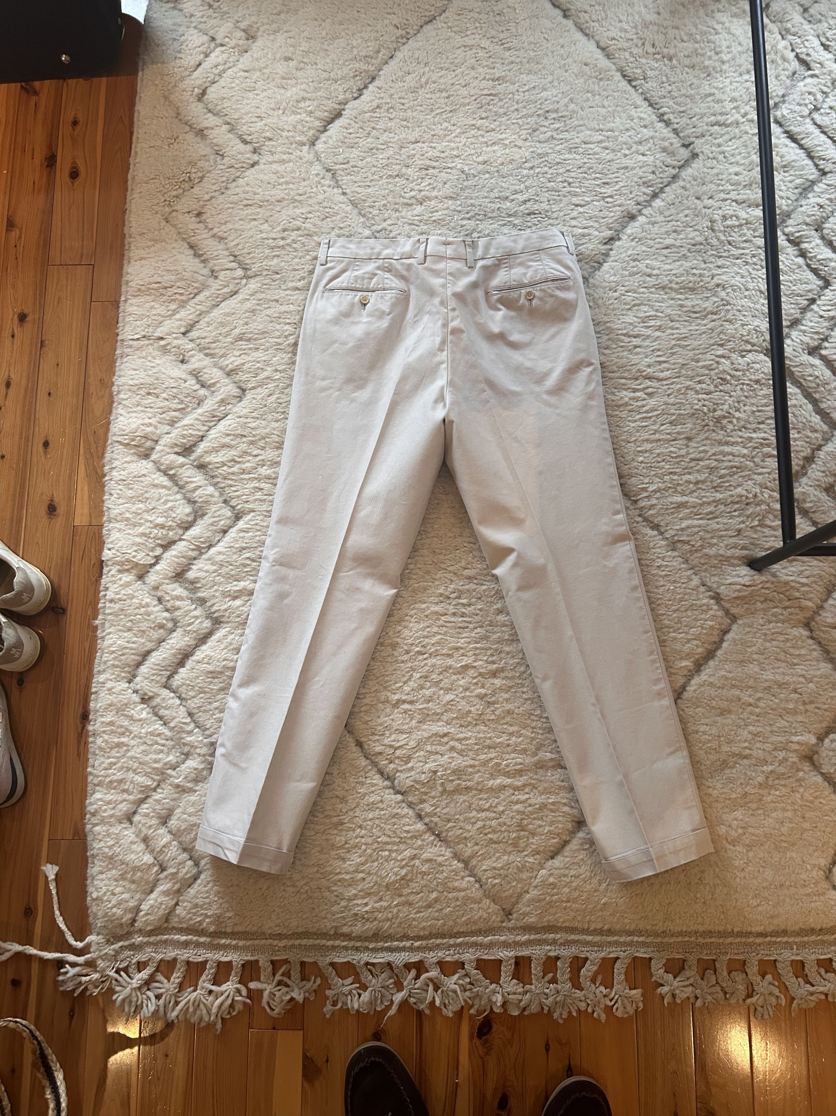 Ring Jacket stone cotton trousers
