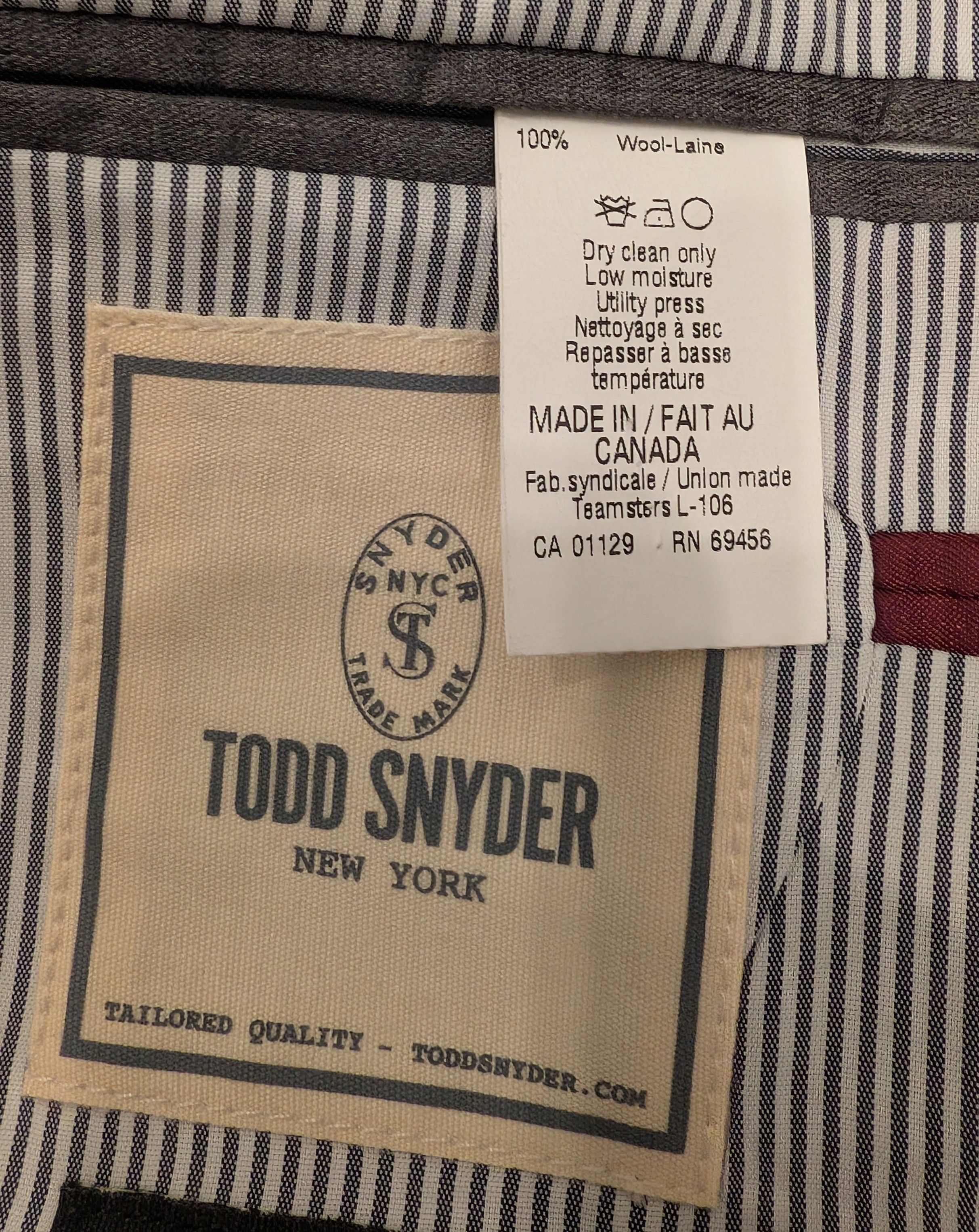 Todd Snyder Todd Snyder Mayfair Fit Sport Coat Blazer 100% Wool Check Size 38R - 4 Thumbnail