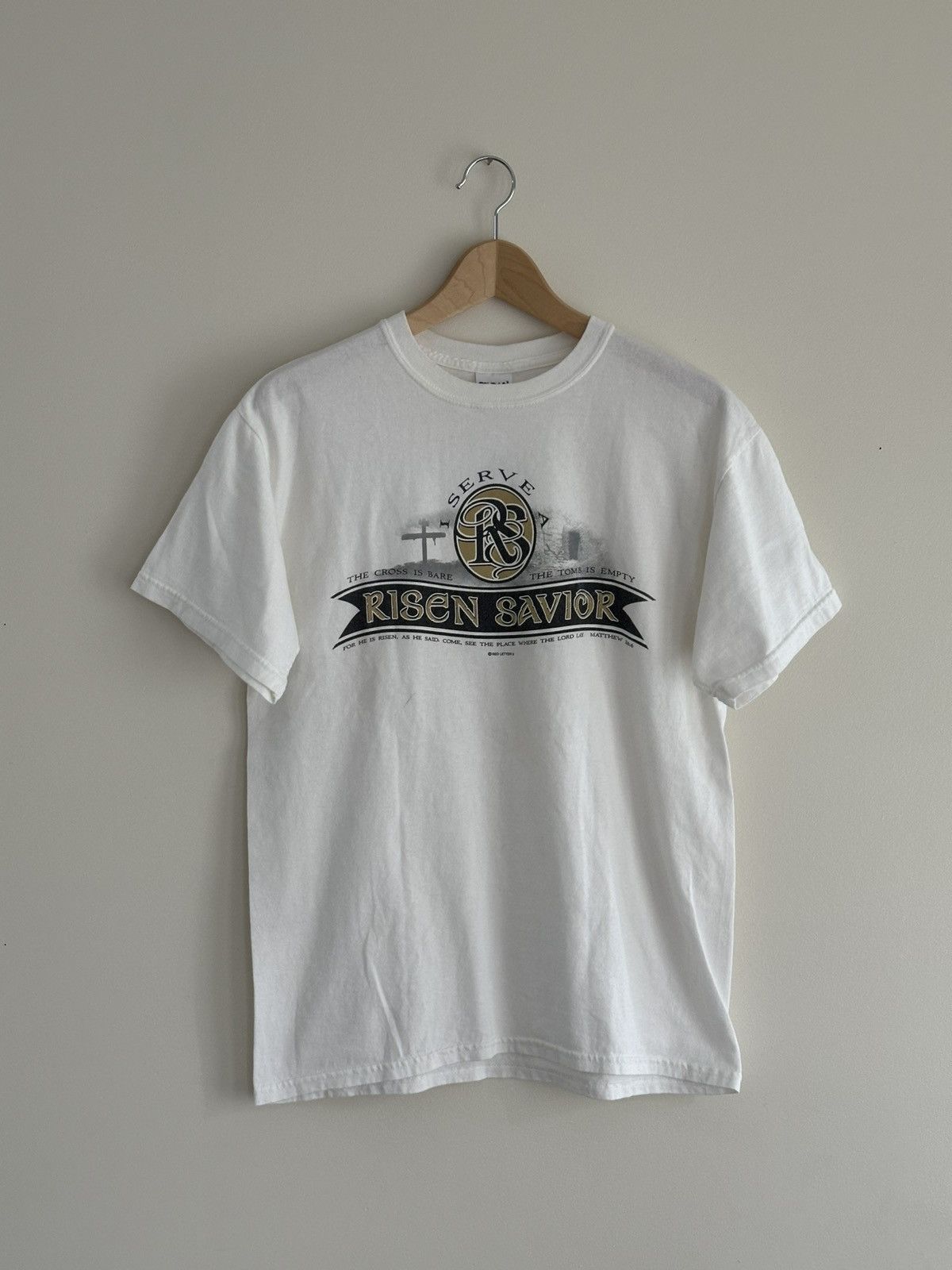 Gildan × Vintage Vintage Jesus Tee Risen Savior Graphic Salvation Christ M Size US M / EU 48-50 / 2 - 1 Thumbnail