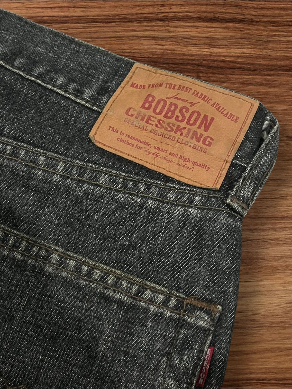 Japanese Brand Vintage Japanese Brand Bobson Black Washed Distressed Jeans Size US 36 / EU 52 - 8 Thumbnail
