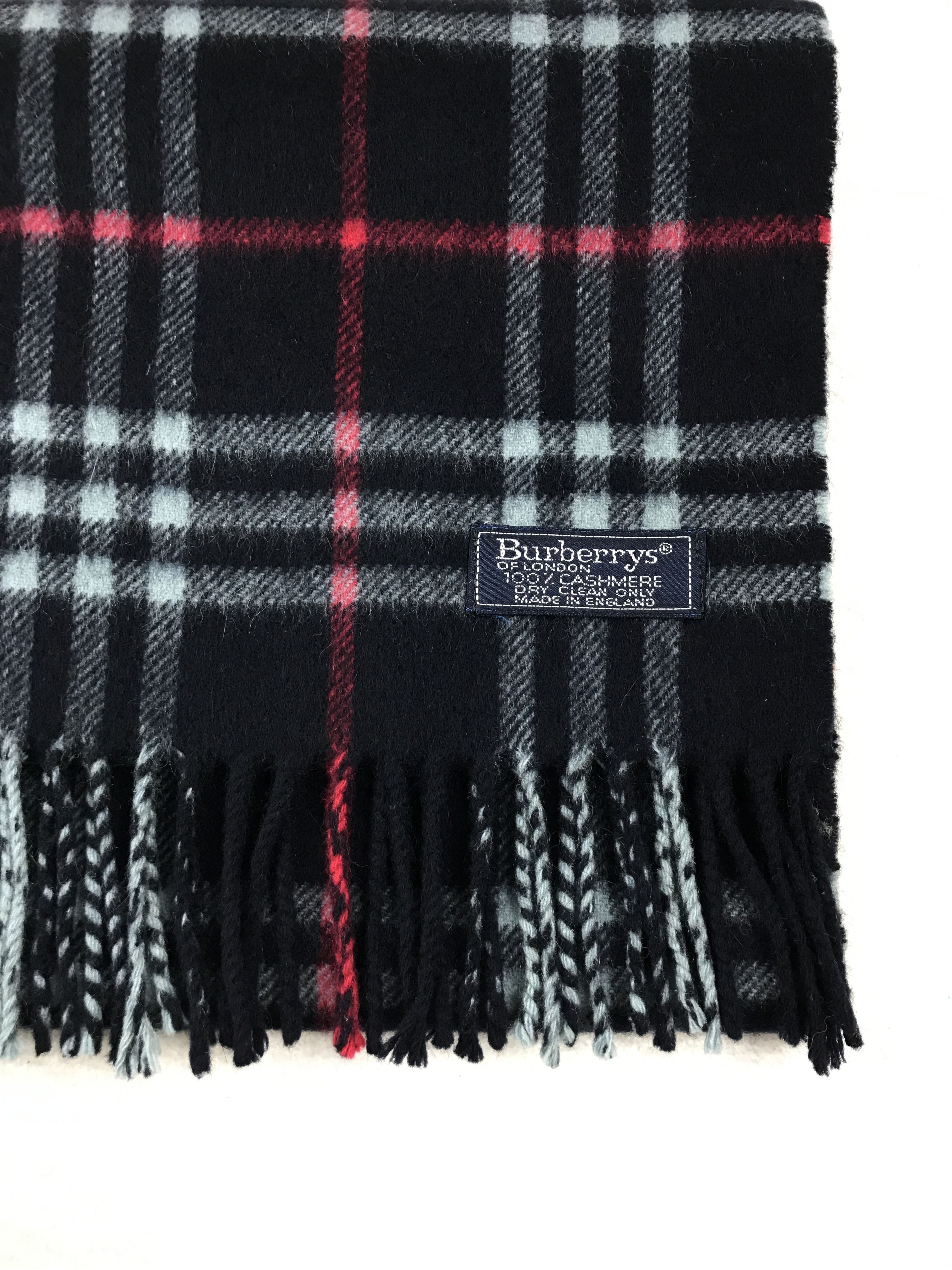 Burberry × Vintage Vintage Burberry Scarf Muffler Wool Cashmere Novacheck Size ONE SIZE - 3 Thumbnail