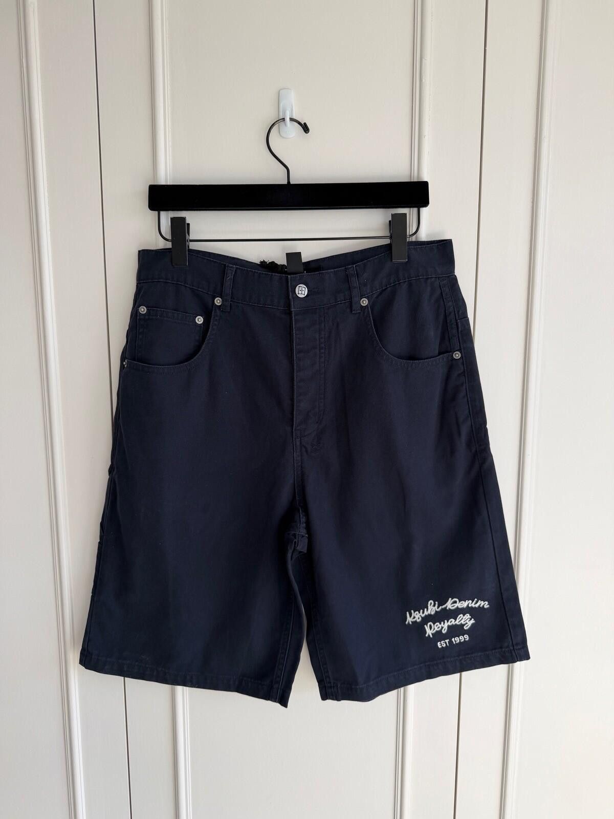 new Ksubi royalty maxx short mechanik navy blue medium 32