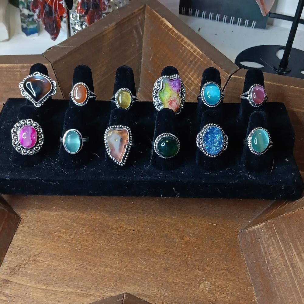 Designer Ring lot, 12 ring, size 8-9 Size ONE SIZE - 1 Thumbnail
