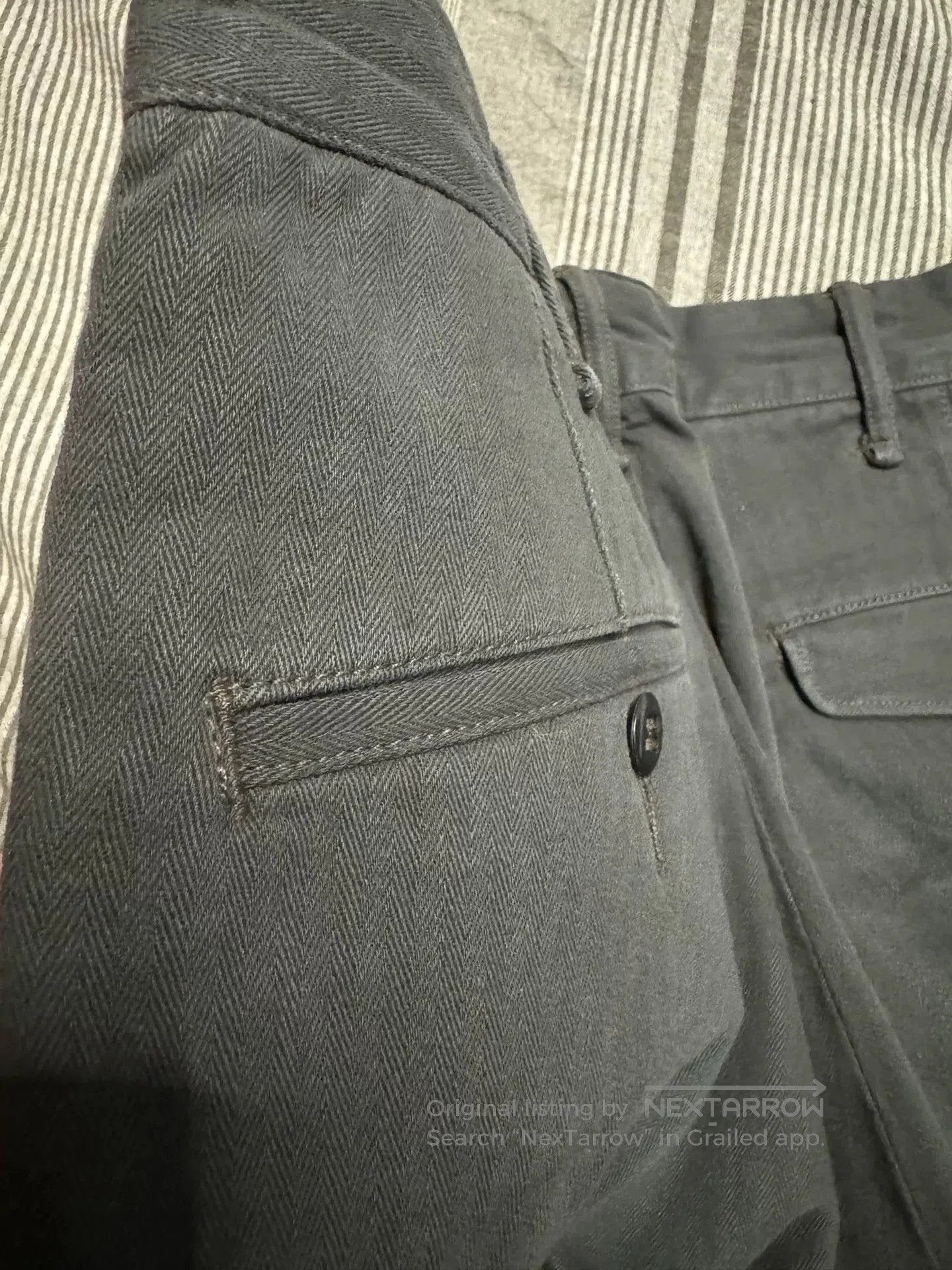 RRL Ralph Lauren vintage black gray military officer pants. Size US 32 / EU 48 - 8 Thumbnail