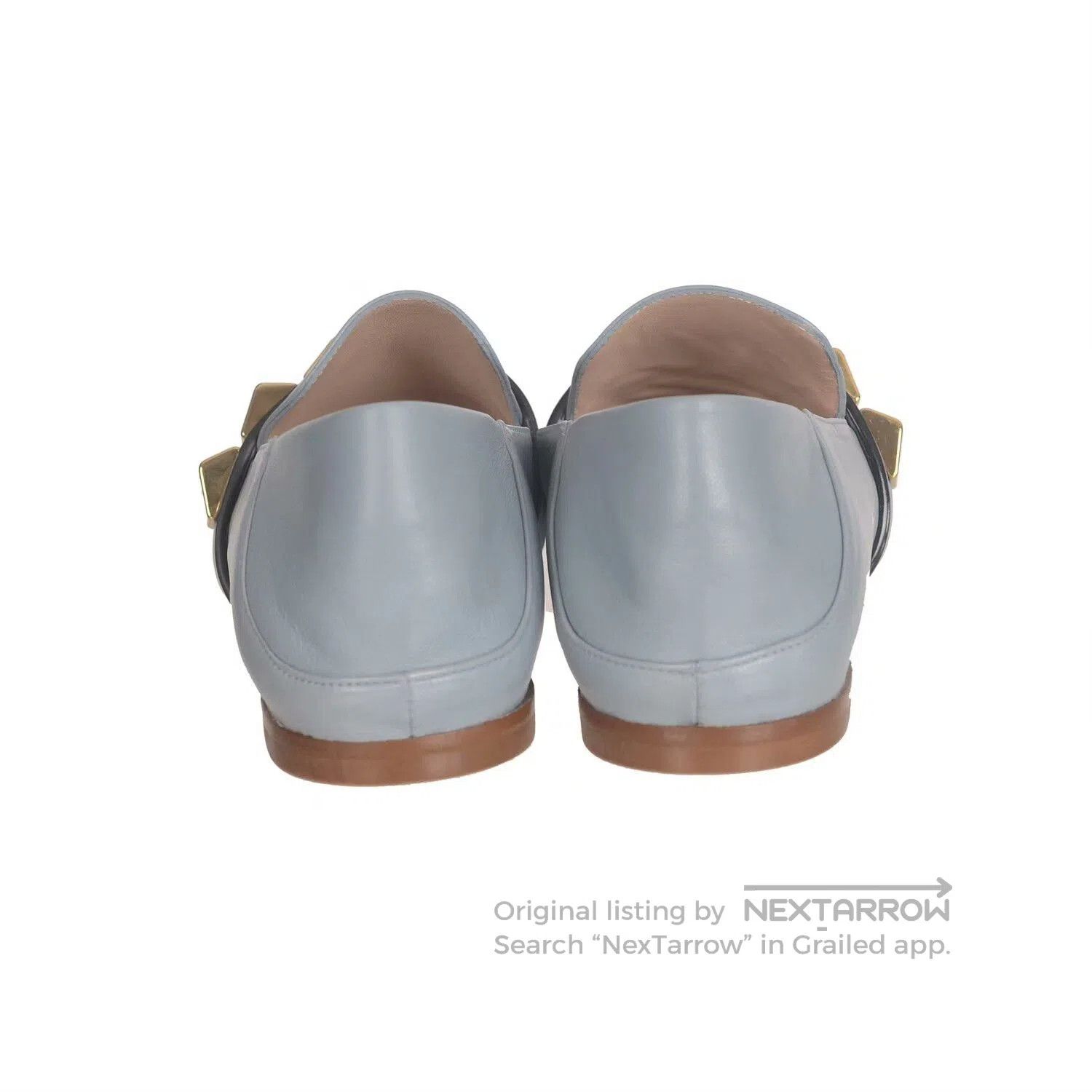 Stuart Weitzman Stuart Weitzman Sheepskin Gold Buckle Flats. Size US 5 / IT 35 - 4 Thumbnail