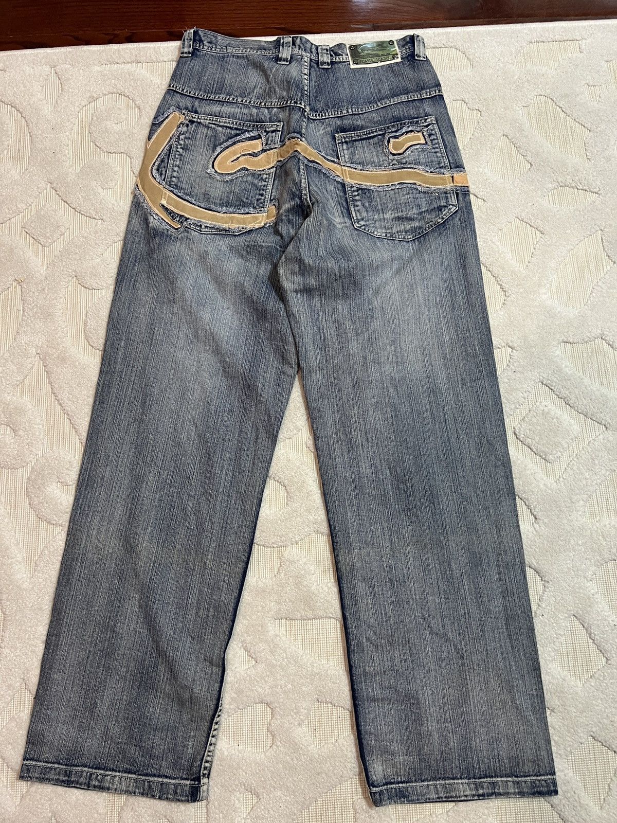 Karl Kani Vintage Grail 90s Karl Kani Embroidered Denim Jeans Size US 34 / EU 50 - 6 Thumbnail