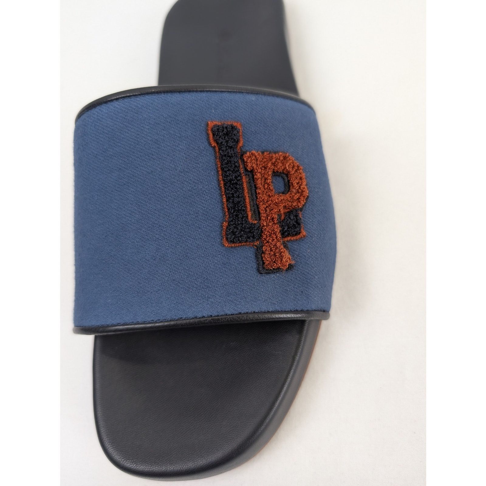 Loro Piana o1rshd1 Sea-Slide LP College Walk New York Dy in Blue/Black Size US 12 / EU 45 - 15 Thumbnail