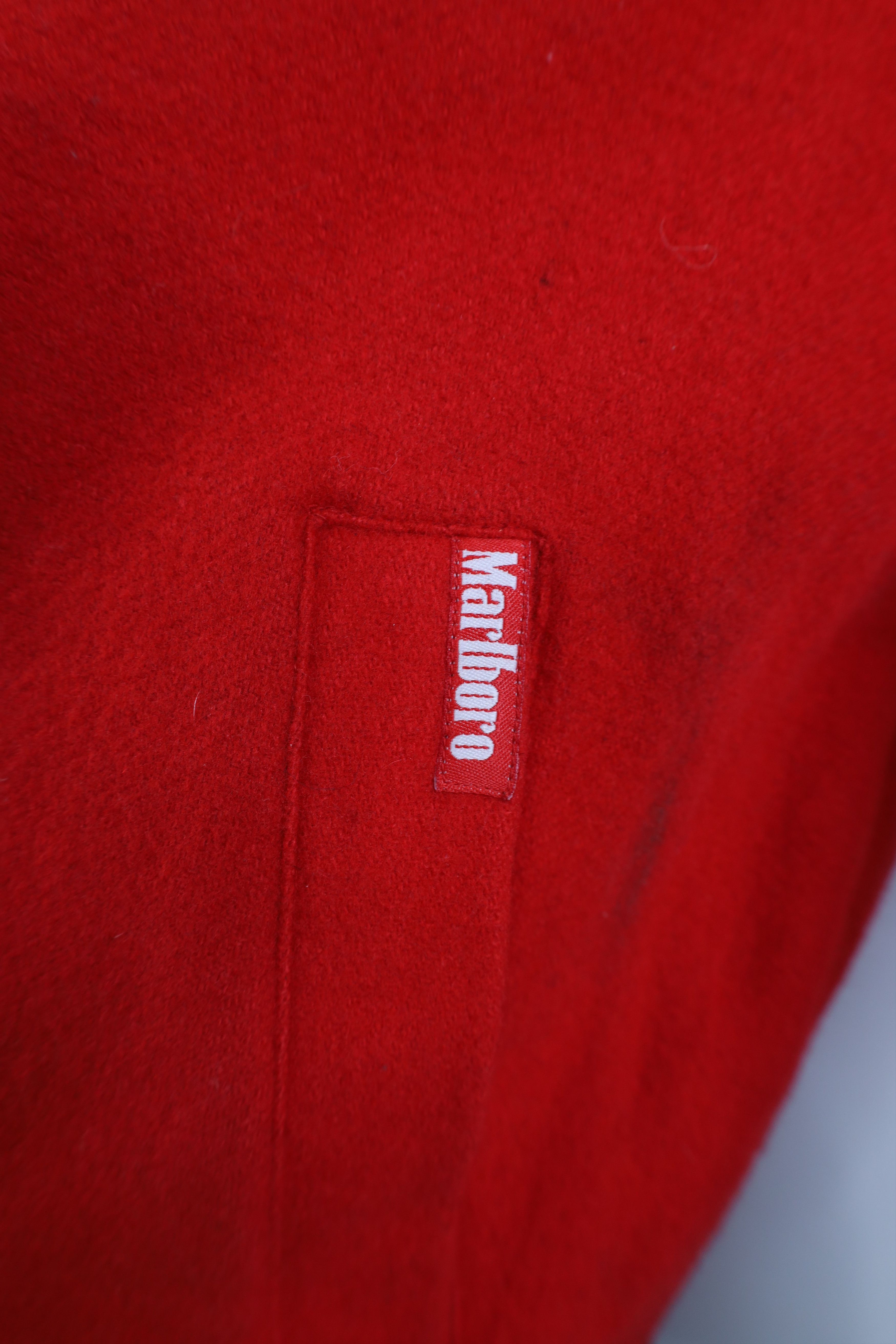 Marlboro Vintage 90s Marlboro Reversible Wool Jacket Coat Black Red Size US M / EU 48-50 / 2 - 15 Thumbnail