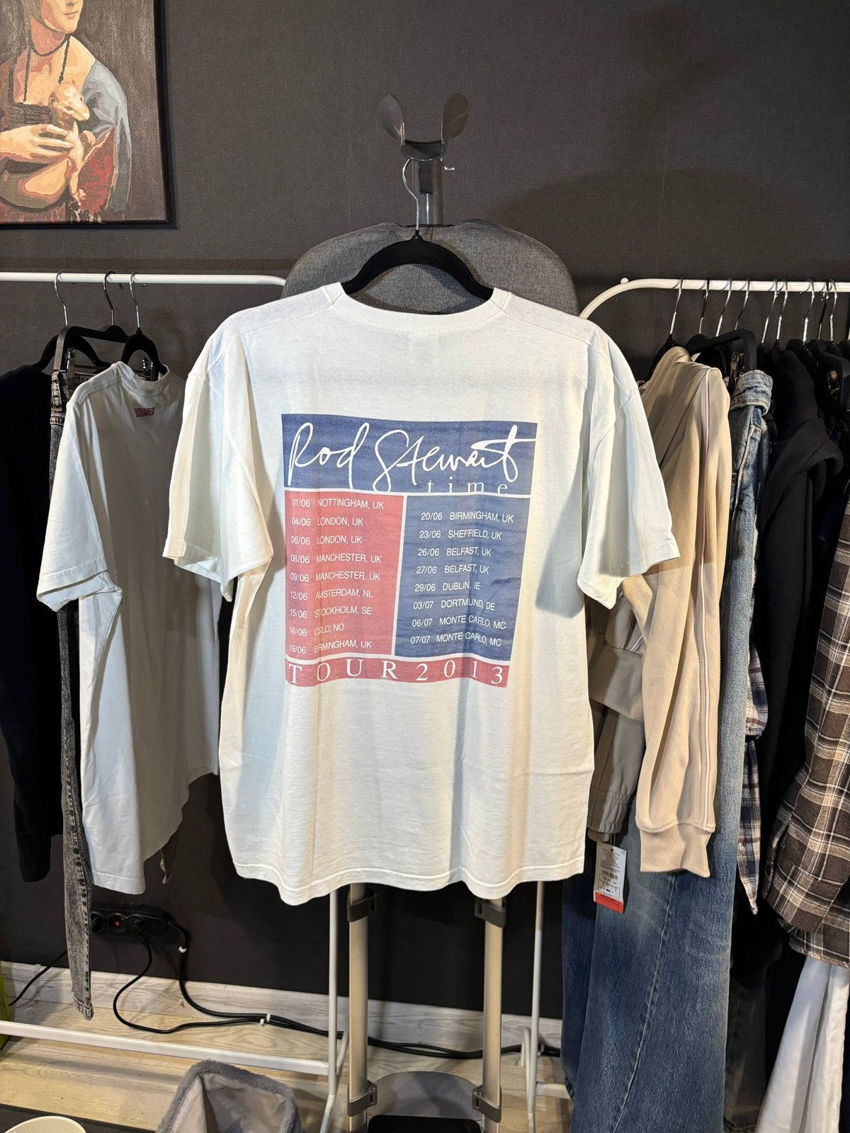 Band Tees Rod Stewart 2013 Tour T-shirt Size:L Size US L / EU 52-54 / 3 - 3 Thumbnail