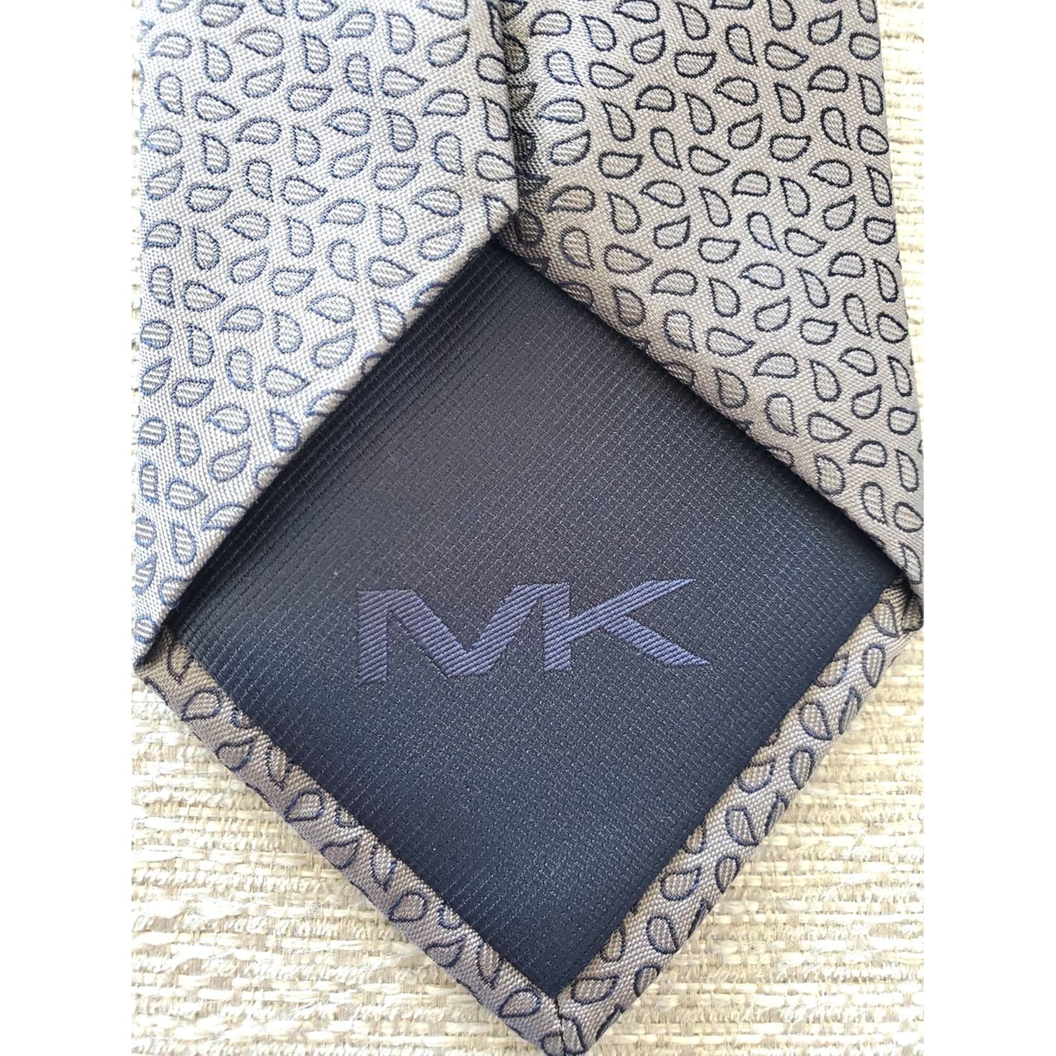 Michael Kors Michael Kors Gray Paisley 100% Silk Neck Tie Size ONE SIZE - 4 Thumbnail