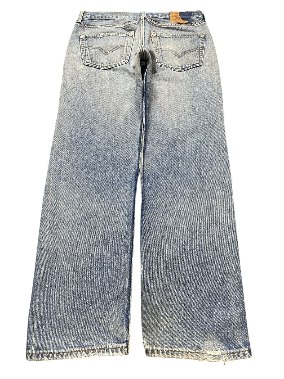 Levi's Vintage 90s Levis 501xx Faded Wash Distressed Style Jeans Size US 31 - 2 Thumbnail