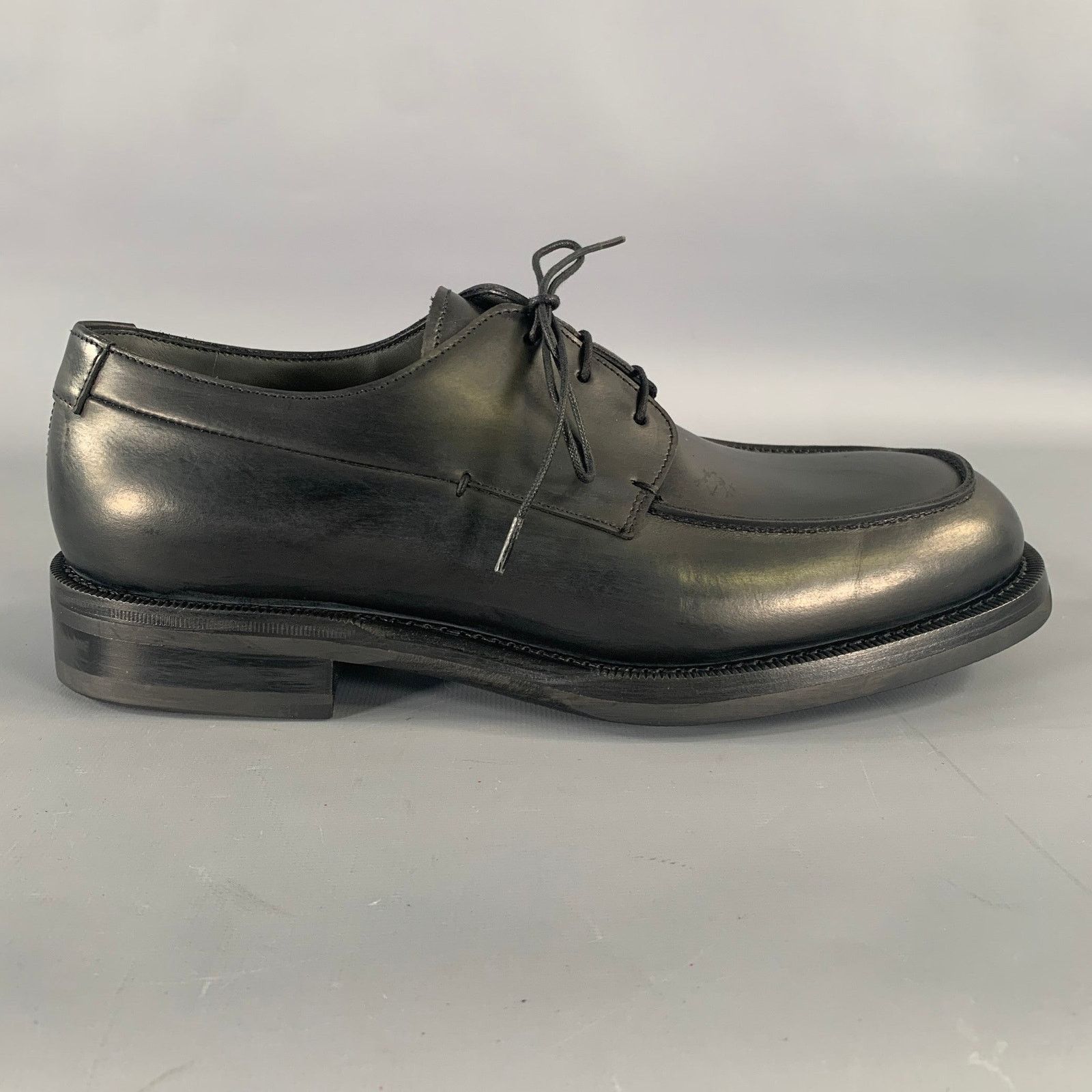 Jil Sander JIL SANDER Size 8 Black Leather Lace Up Shoes Size US 8 / EU 41 - 2 Thumbnail