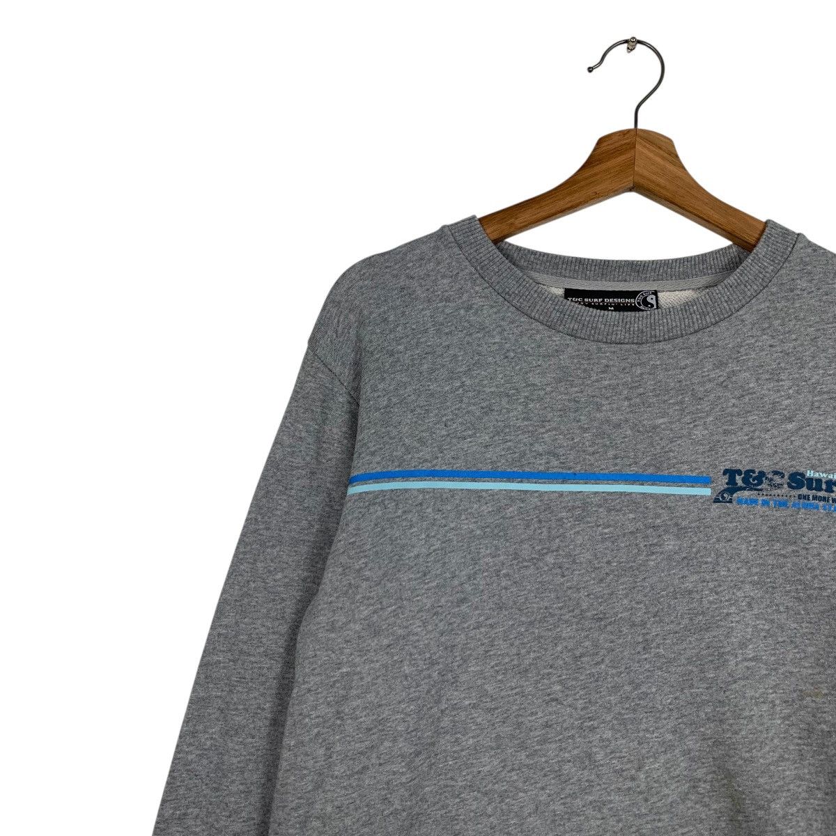 Japanese Brand T&C SURF Designs Big Logo Crewneck Sweatshirt #3632-C166 Size US M / EU 48-50 / 2 - 6 Thumbnail