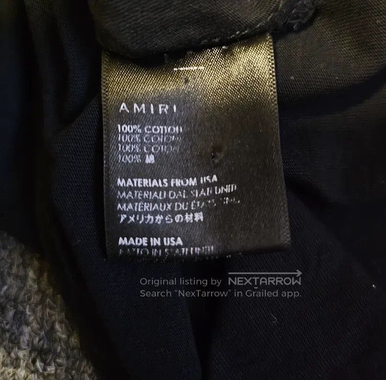 Amiri Amiri Size M Sao powder cracked logo short sleeve Size US M / EU 48-50 / 2 - 6 Thumbnail