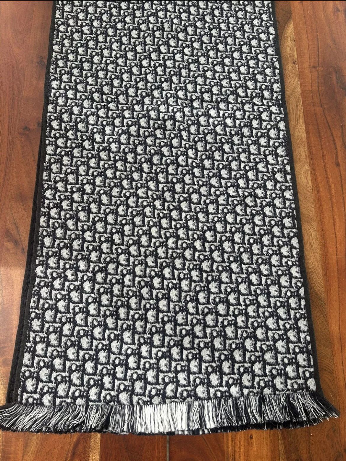 Dior Christian Dior reversible oblique wool scarf | Unisex Size ONE SIZE - 3 Thumbnail