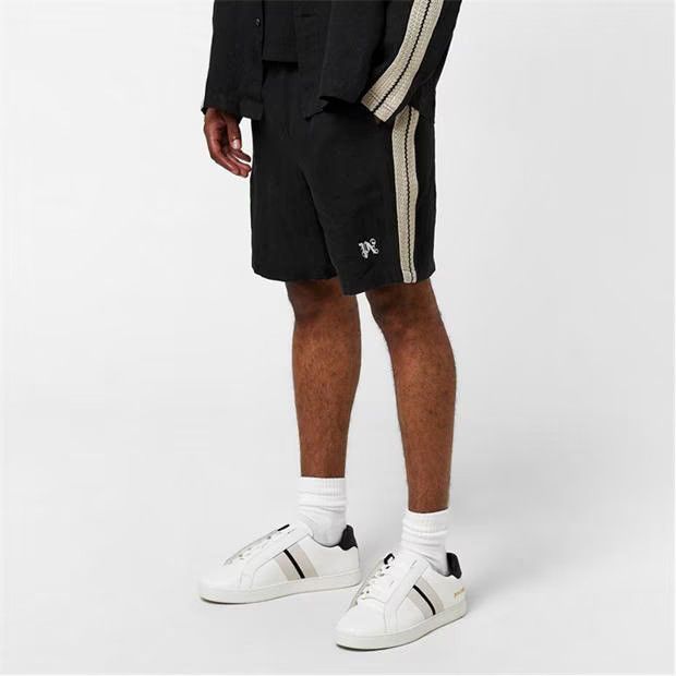 o1g2r1mq0524 Track Shorts in Black & White
