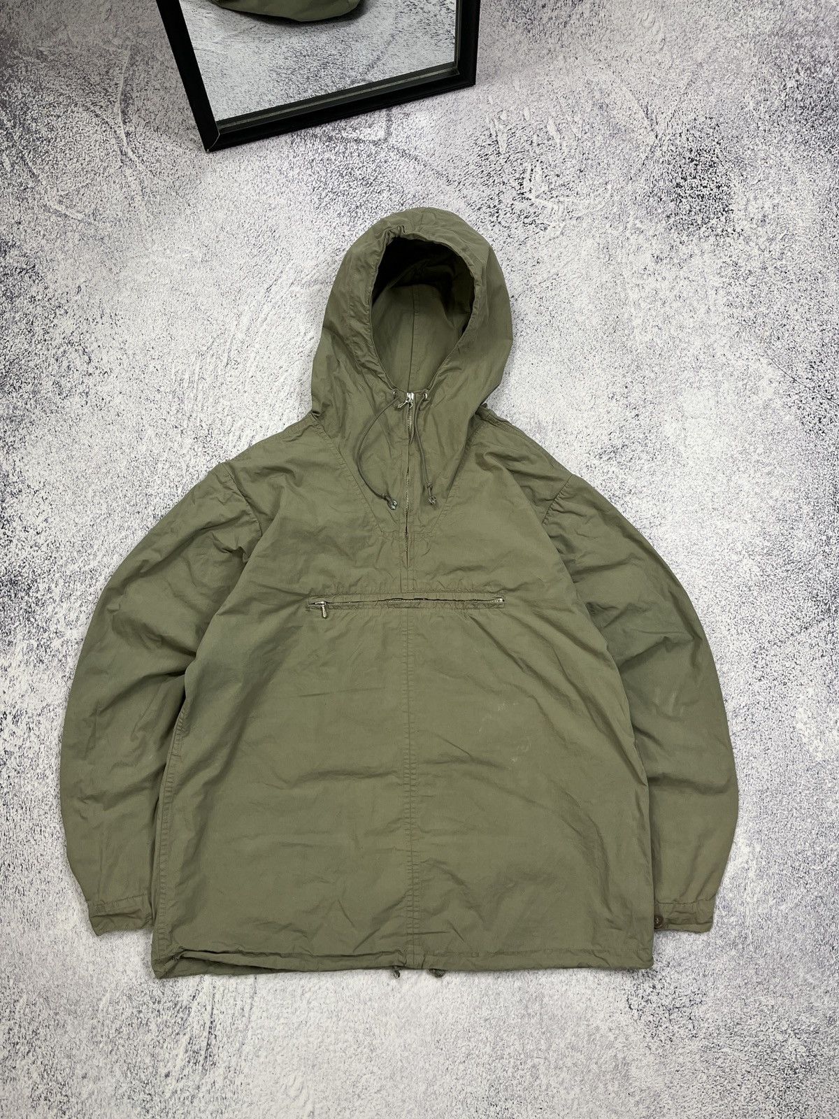 Army Of Me Vintage Distressed 80s 90s Military/Army Anorak Smoke Jacket Size US M / EU 48-50 / 2 - 1 Thumbnail